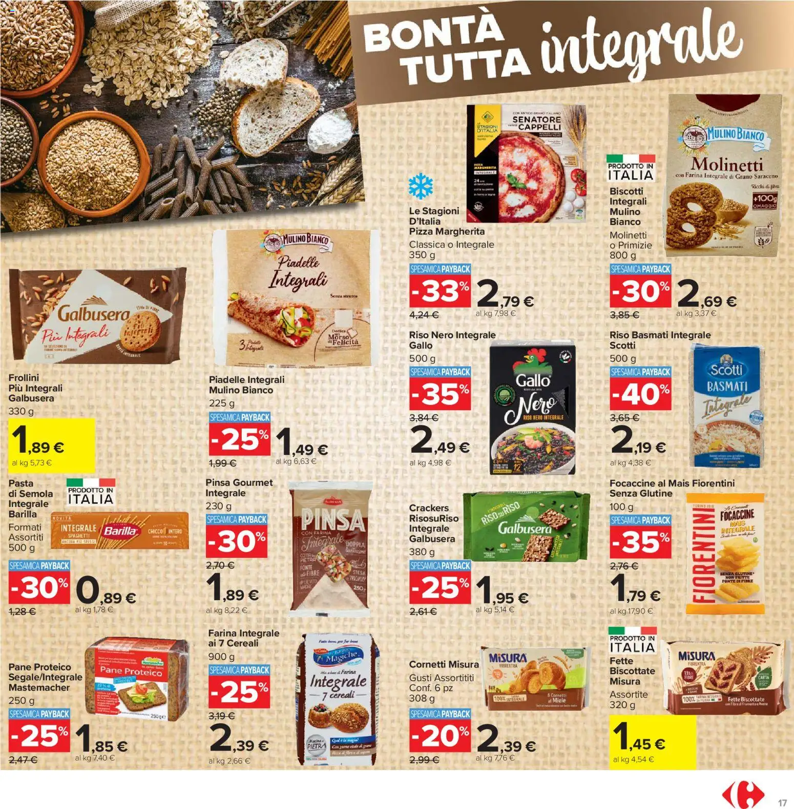 Volantino Carrefour del 02.03.2026 | Pagina: 17 | Prodotti: Biscotti, Pasta, Crackers, Mais