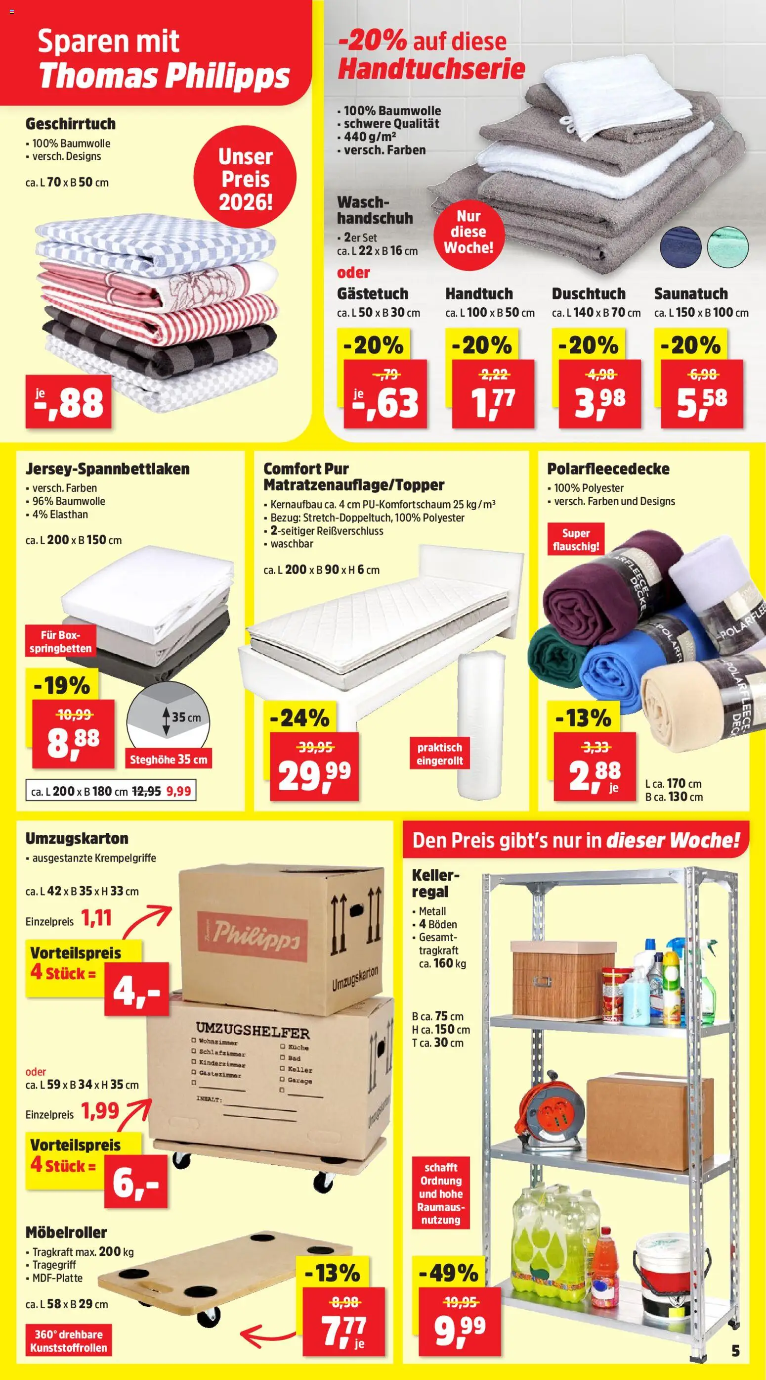 Thomas Philipps Prospekt – gültig ab 05.01.2026 | Seite: 5 | Produkte: Decke, Regal, Box, Küche