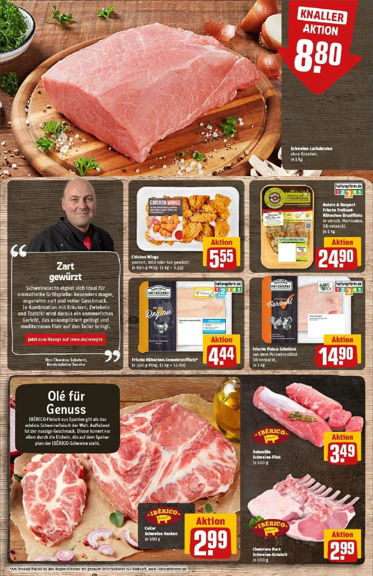 Rewe prospekt Stockstadt	 – gültig ab 01.09.2025 | Seite: 10 | Produkte: Schweinenacken, Schnitzel, Schweinefilet, Zwiebeln