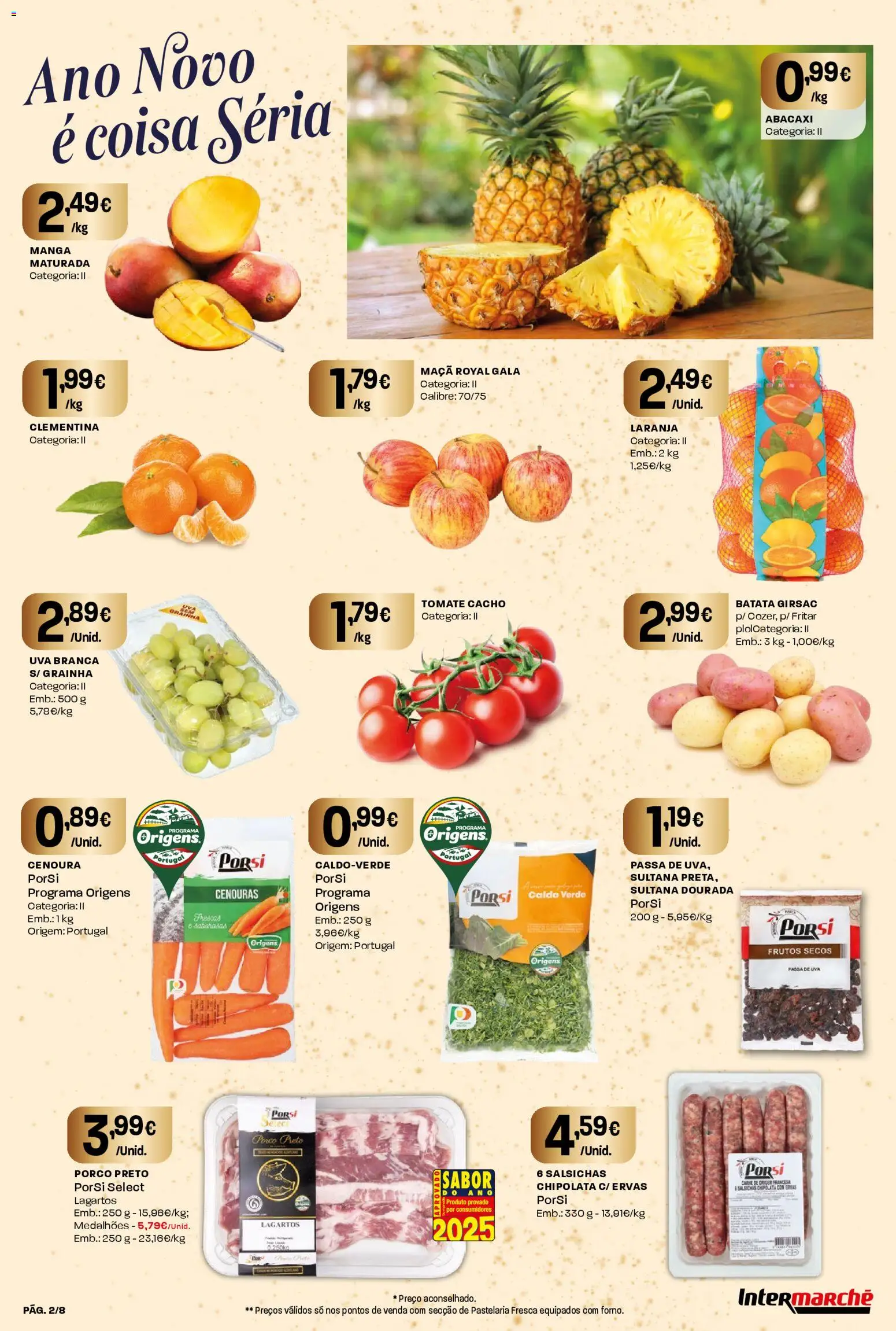 Intermarché Folheto Mini │ válido de 26.12.2025 | Página: 2 | Produtos: Dourada, Maça, Tomate, Cenoura