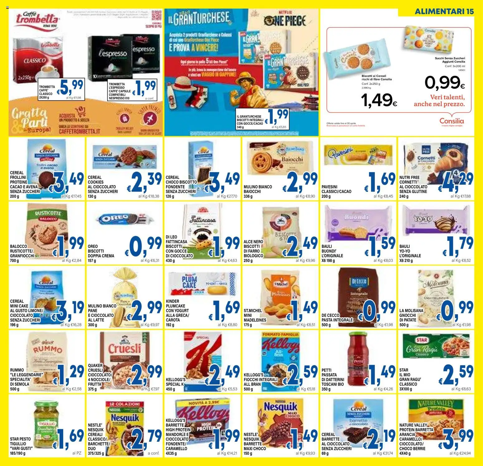 Volantino DEM del 07.04.2026 | Pagina: 15 | Prodotti: Carota, Biscotti, Fiocchi, Mandorle