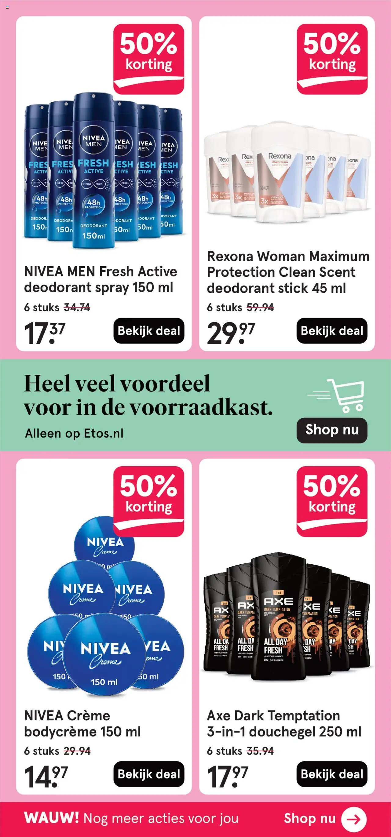  | Pagina: 36 | Producten: Deodorant, Gel, Crème, Douchegel