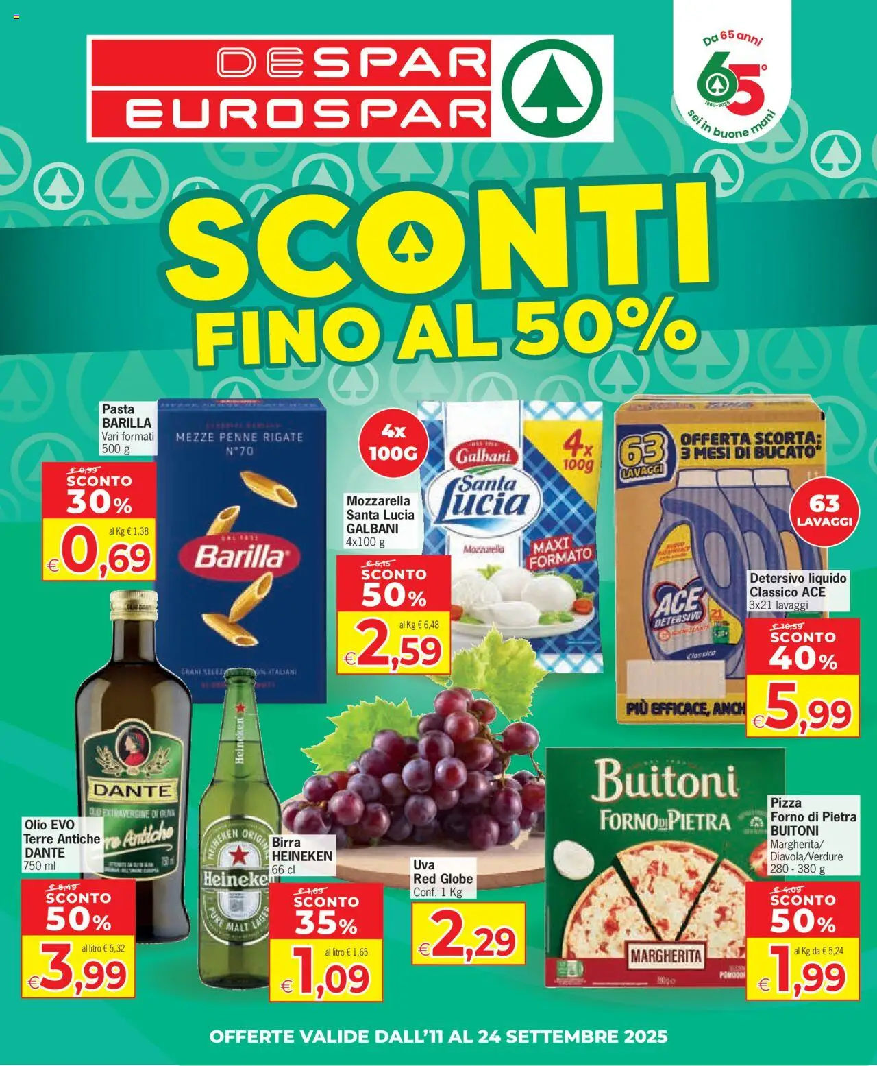 Volantino Eurospar del 11.09.2025 | Pagina: 1