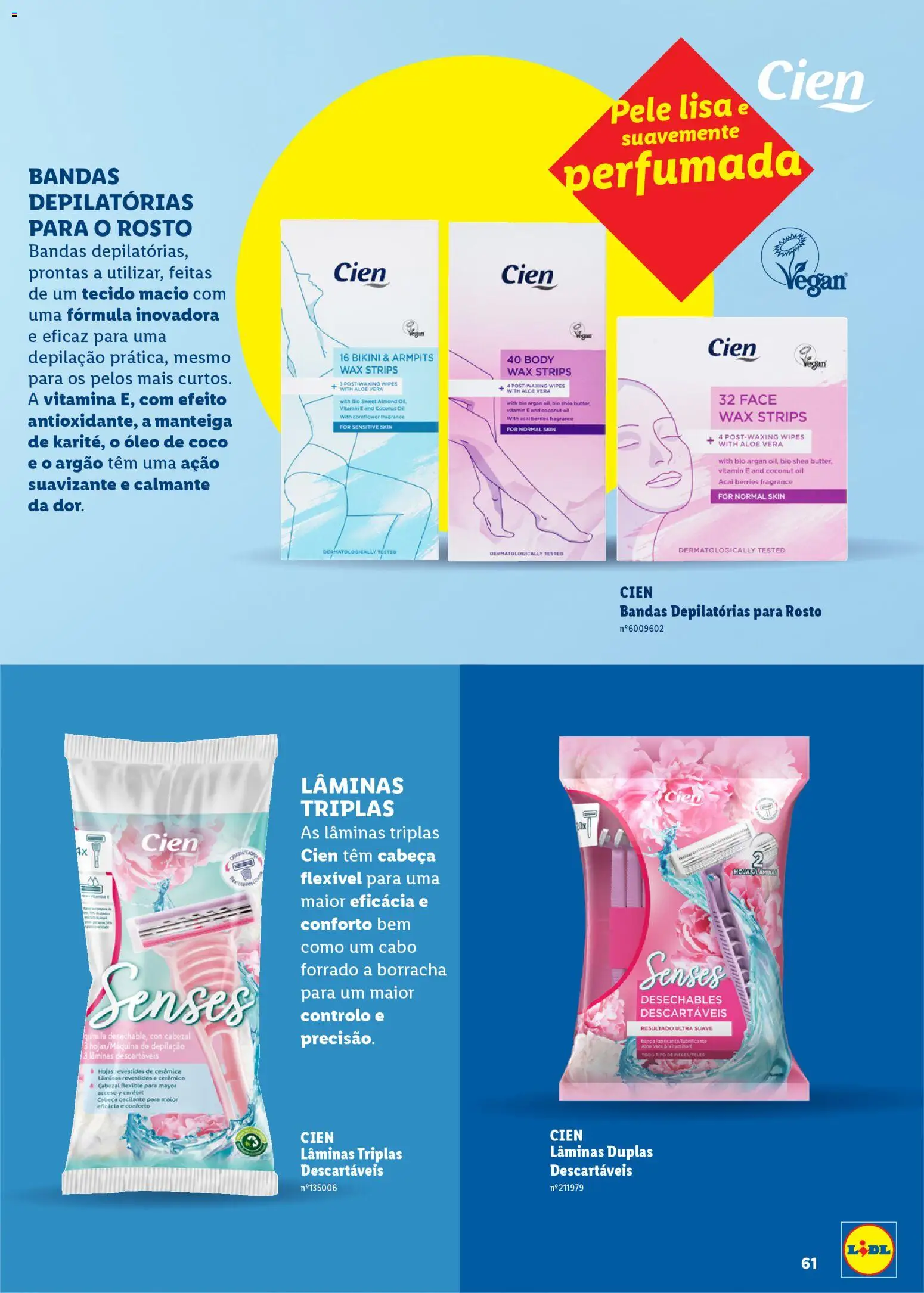 Lidl Beleza Inteligente │ válido de 16.03.2026 | Página: 61 | Produtos: Cabo, Açai, Manteiga, Óleo