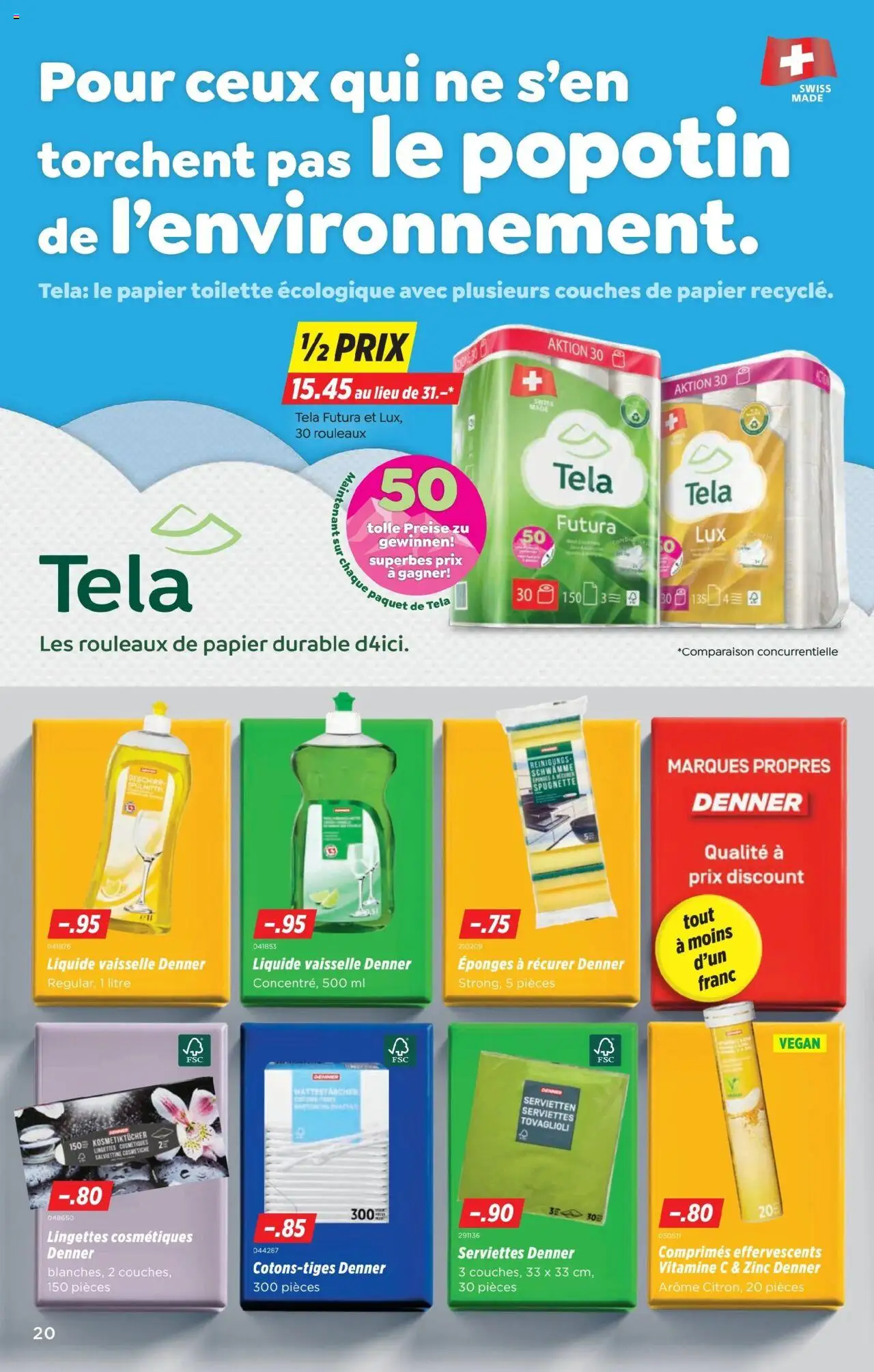 Denner Aktionen FR – gültig ab 07.10.2025 | Seite: 20 | Produkte: Toilette