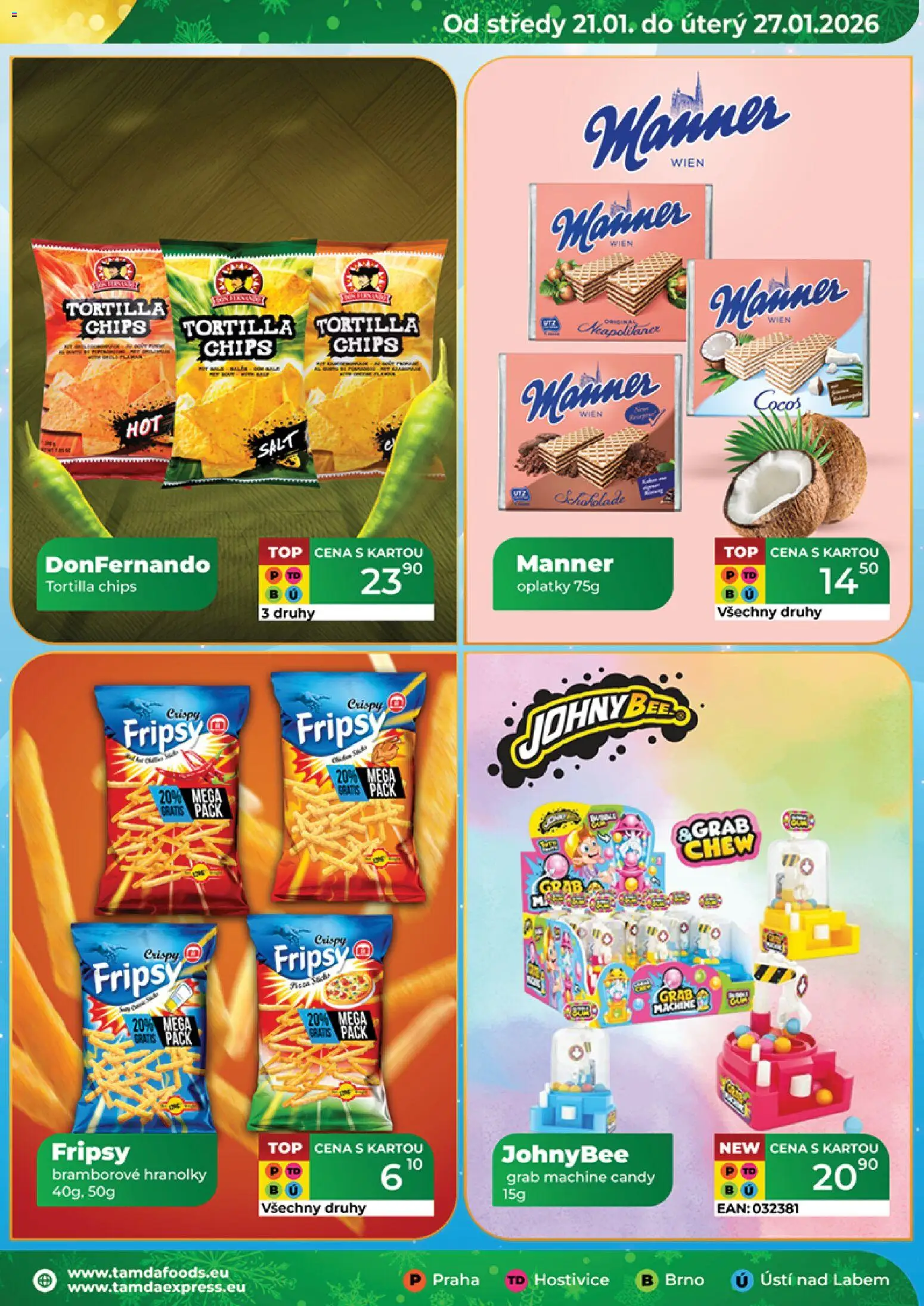 Tamda Foods leták od 21.01.2026 | Strana: 7 | Produkty: Tortilla chips, Tortilla, Bramborové hranolky, Oplatky