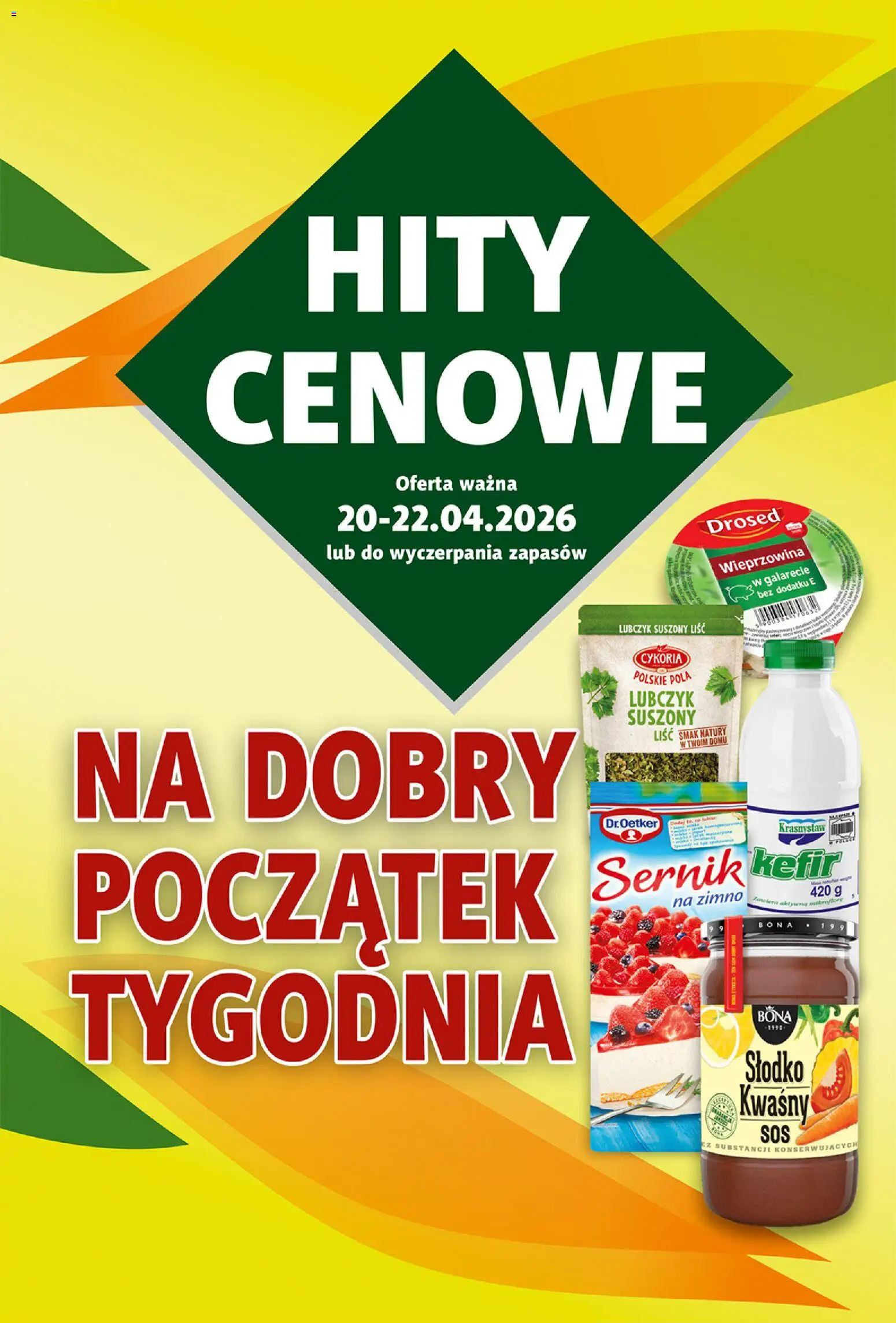 Prim Market gazetka od 16.04.2026 | Strona: 19 | Produkty: Lubczyk, Kefir, Wieprzowina
