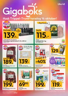 Forhåndsvisning av Gigaboks kundeavis gyldig fra 13.10.2025