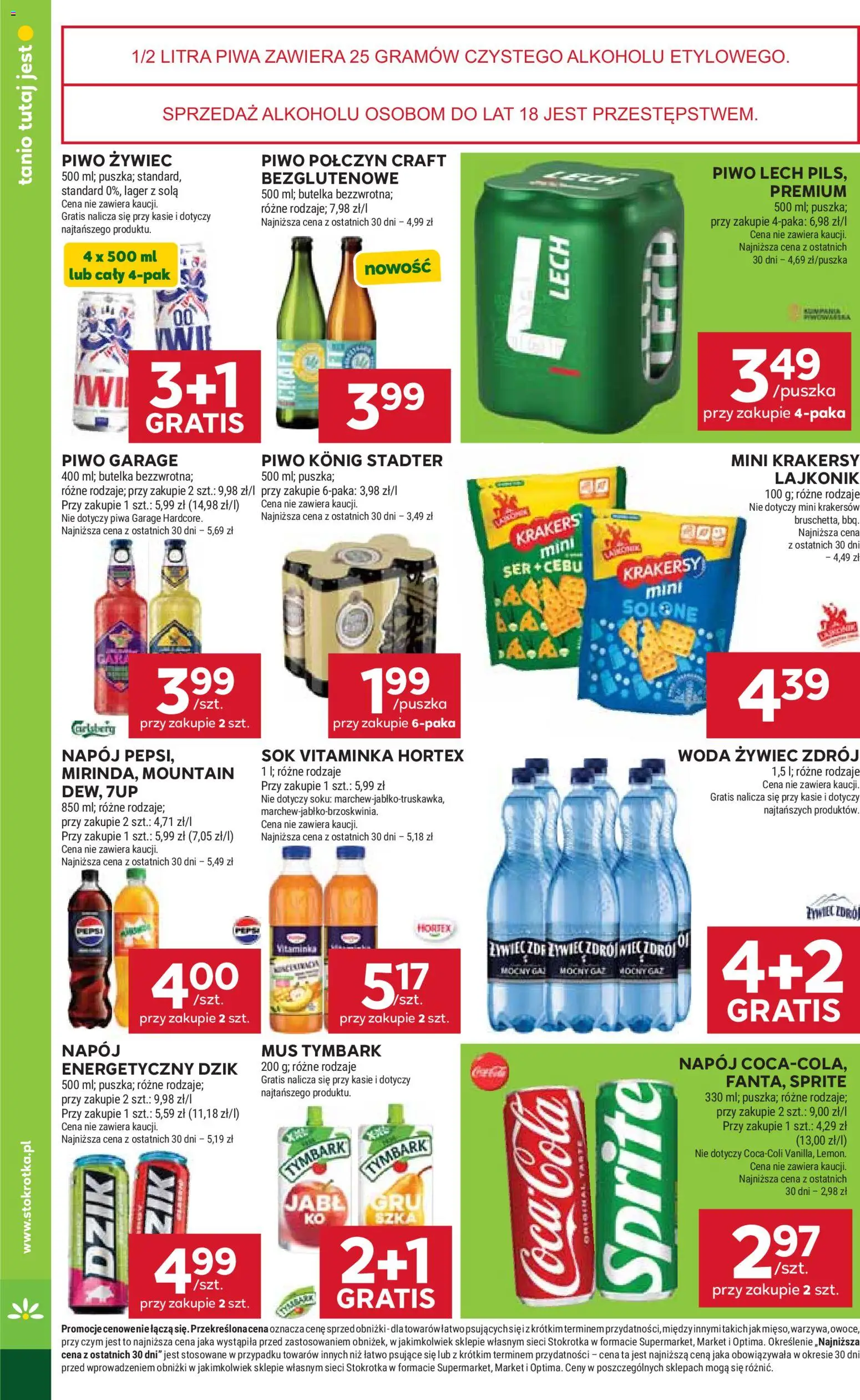 Stokrotka gazetka od 16.04.2026 | Strona: 41 | Produkty: Coca cola, Krakersy, Sok, Owoce