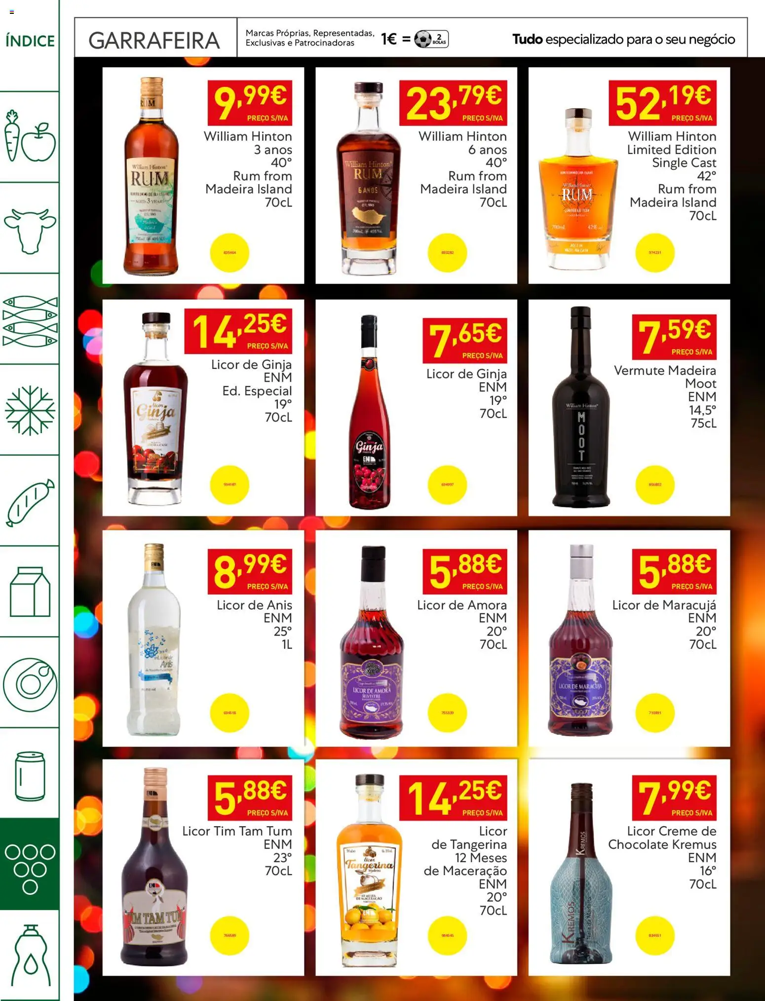 Recheio Horeca Madeira │ válido de 28.04.2026 | Página: 36 | Produtos: Vermute, Licor, Chocolate, Creme