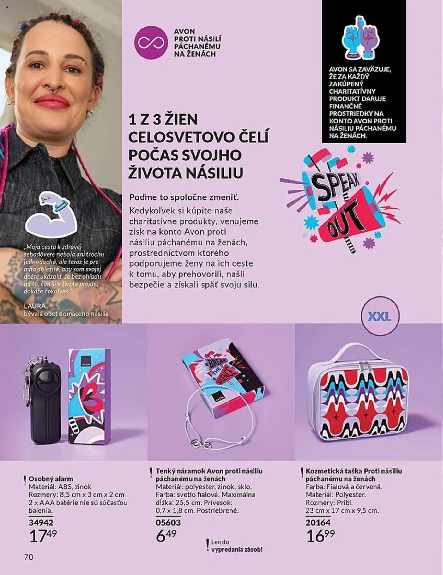 Nové Avon akcie – leták je platný od 01.05.2026 | Strana: 70 | Produkty: Svetlo, Taška