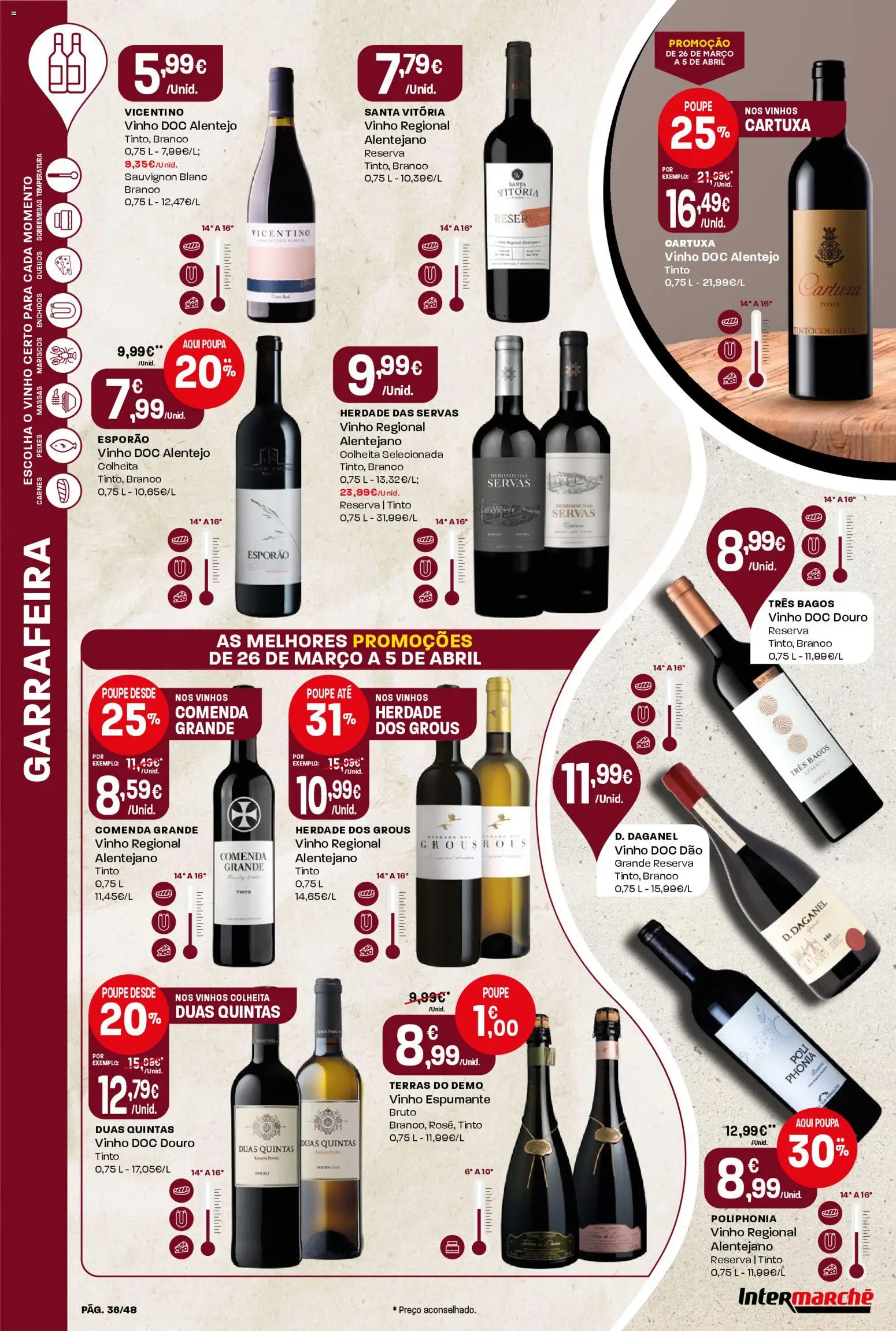 Intermarché folheto │ válido de 26.03.2026 | Página: 36 | Produtos: Espumante, Vinho