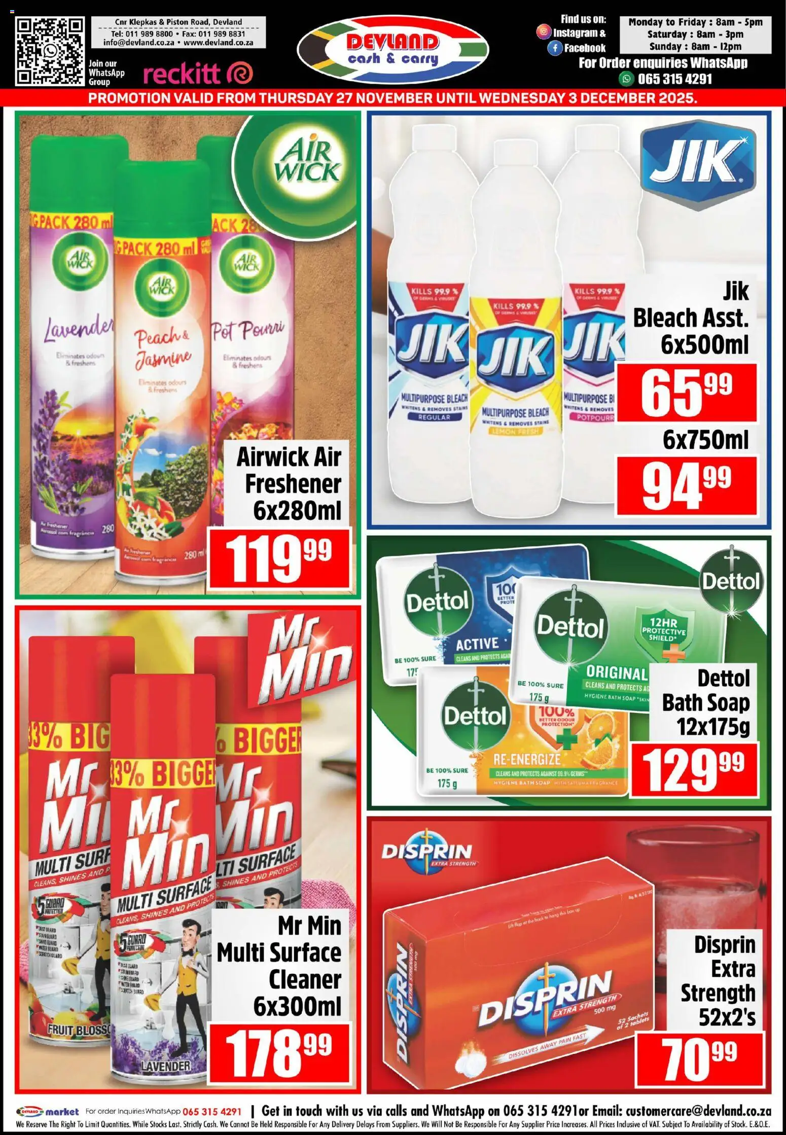 New Devland catalogue – valid from 27.11.2025 | Page: 3 | Products: Bath, Soap, Fruit, Lemon
