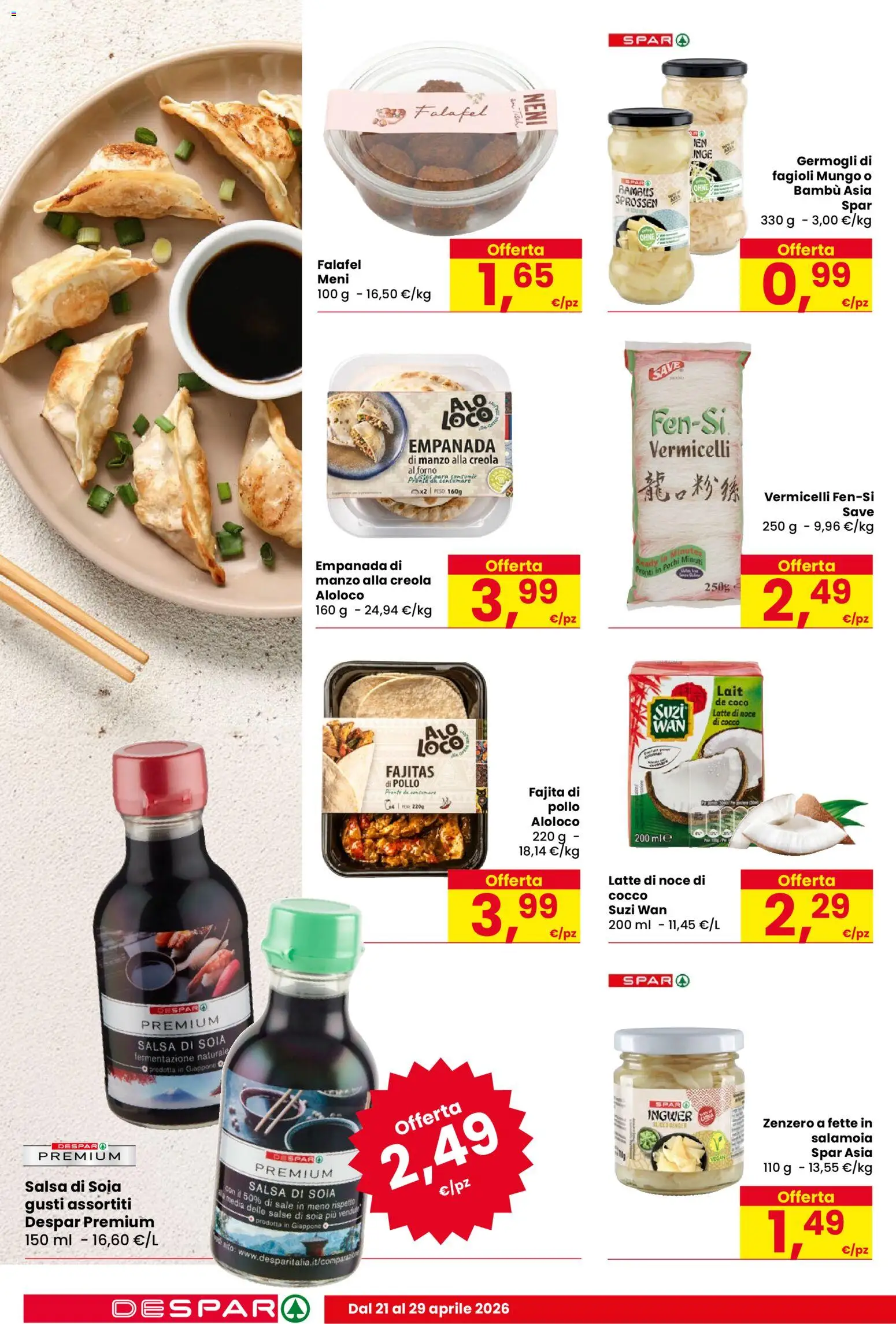 Volantino Despar del 21.04.2026 | Pagina: 10 | Prodotti: Salsa, Sale, Latte, Forno