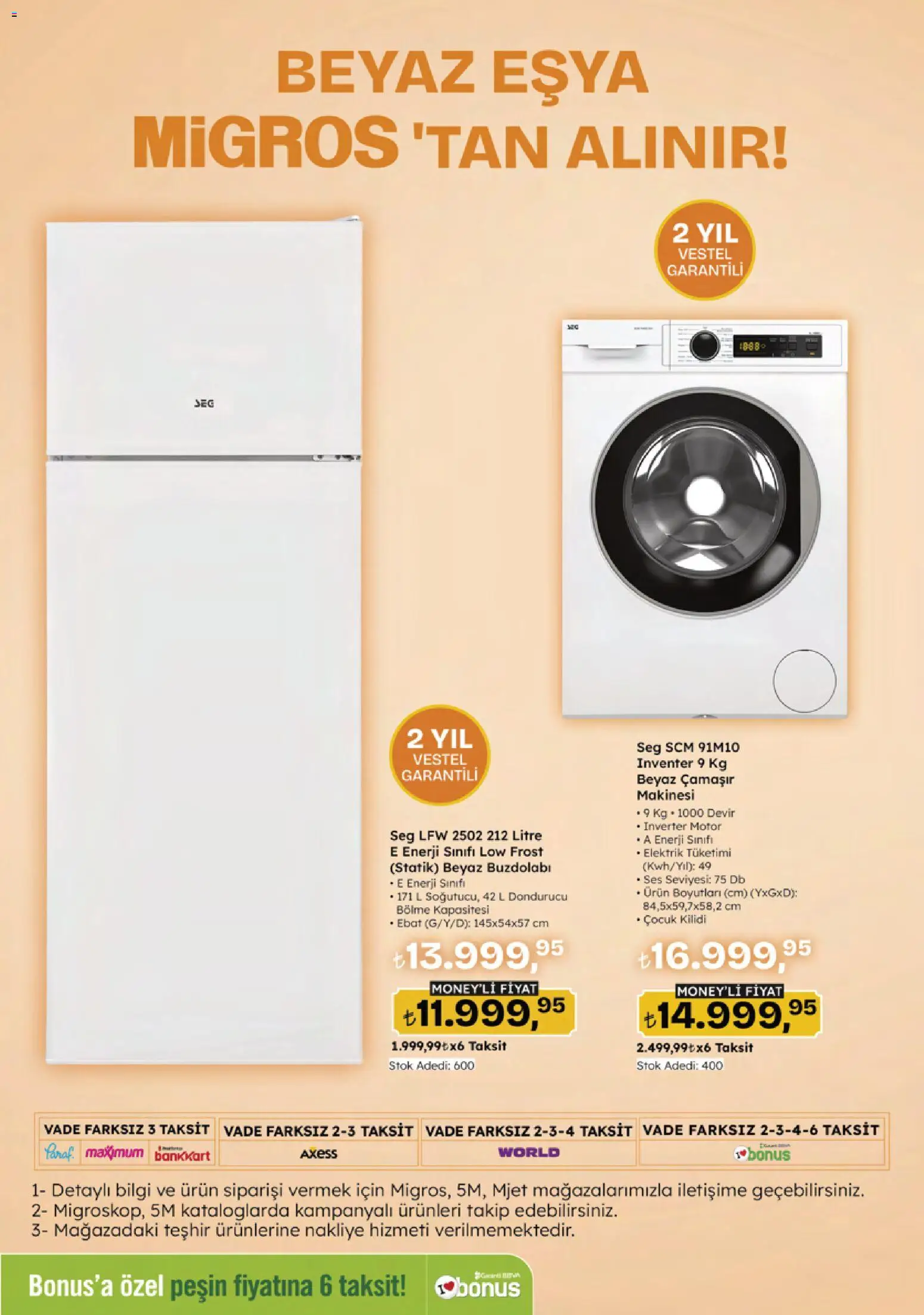 Migros Katalog - 5M Migroskop Dijital - 16.04.2026 tarihinden itibaren geçerlidir | Sayfa: 161 | Ürünler: Ses, Buzdolabı, Dondurucu, Çamaşır makinesi