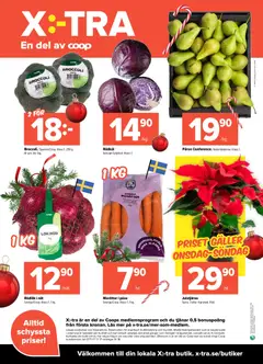 Coop X:-TRA - erbjudanden - Förhandsvisning av reklamblad från butik Coop X:-TRA aktuell från 08.12.2025 | Sida: 4 | Produkter: Galler, Rödlök, Broccoli, Rödkål