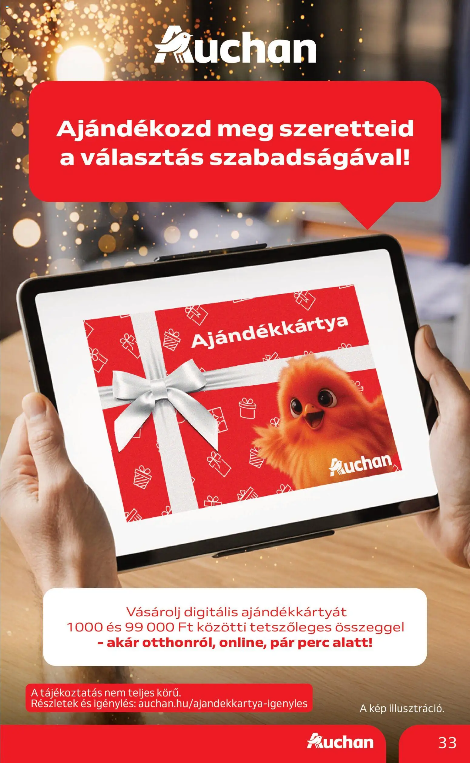 Auchan akciós ujság - amely érvényes a következő dátumtól: 18.12.2025 | Oldal: 33