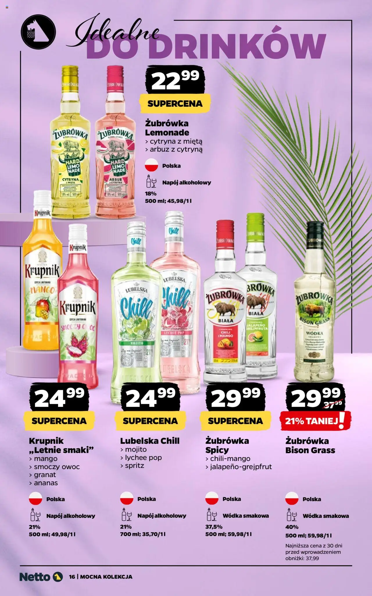 Netto gazetka - Mocna Kolekcja od 18.08.2025 | Strona: 16 | Produkty: Cytryna, Arbuz, Smoczy owoc, Wódka