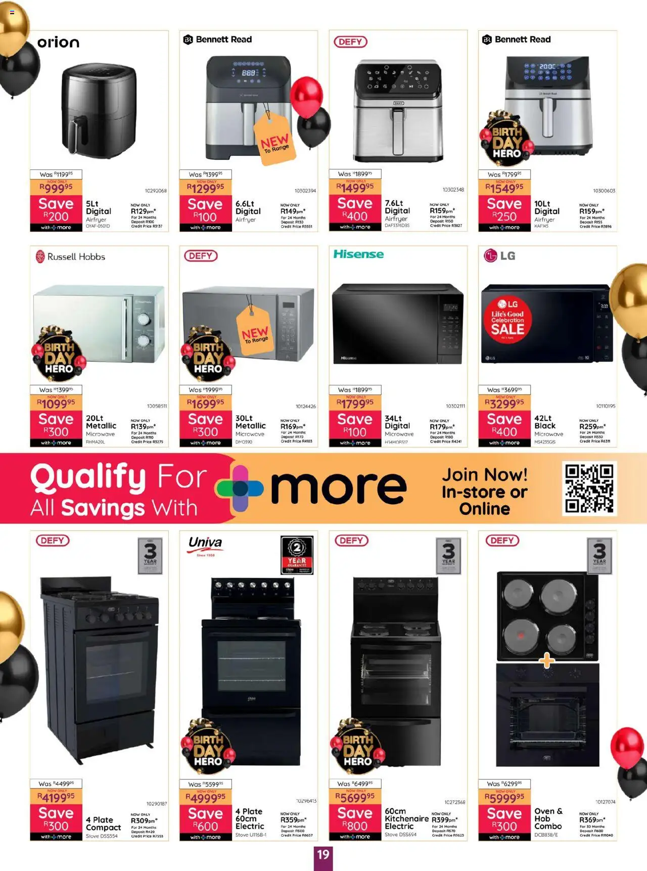 Bradlows Specials │ valid from 19.06.2025 | Page: 19 | Products: Oven, Stove, Plate, Microwave