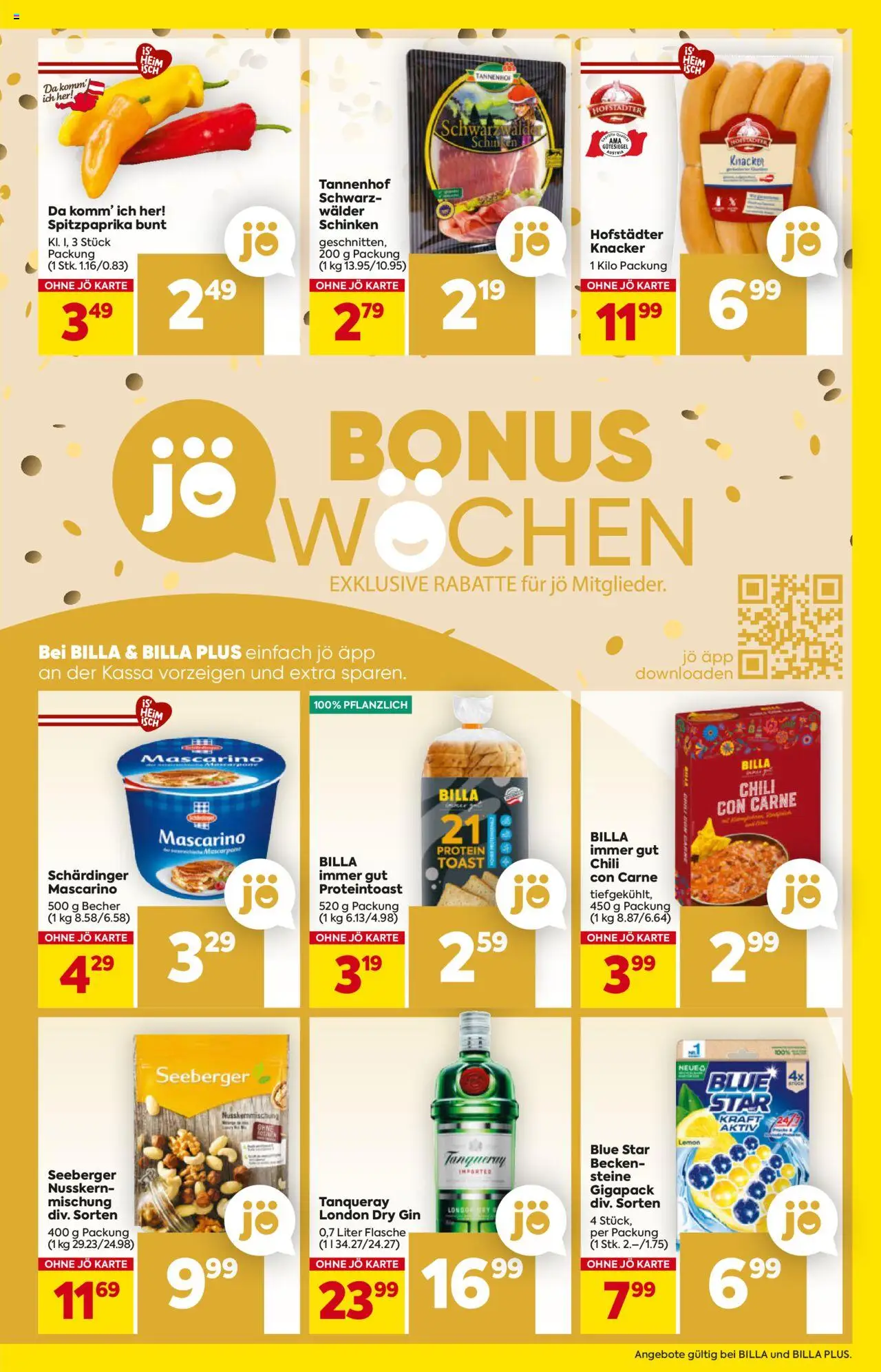 Billa Flugblatt gültig ab 14.08.2025 | Seite: 15 | Produkte: Gin, Chili, Schinken