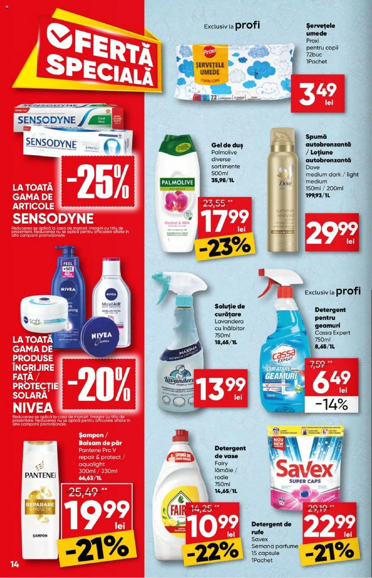 Catalog Profi  – valabil de la 06.08.2025 | Pagină: 14 | Produse: Șampon, Balsam, Balsam de păr, Gel de duș