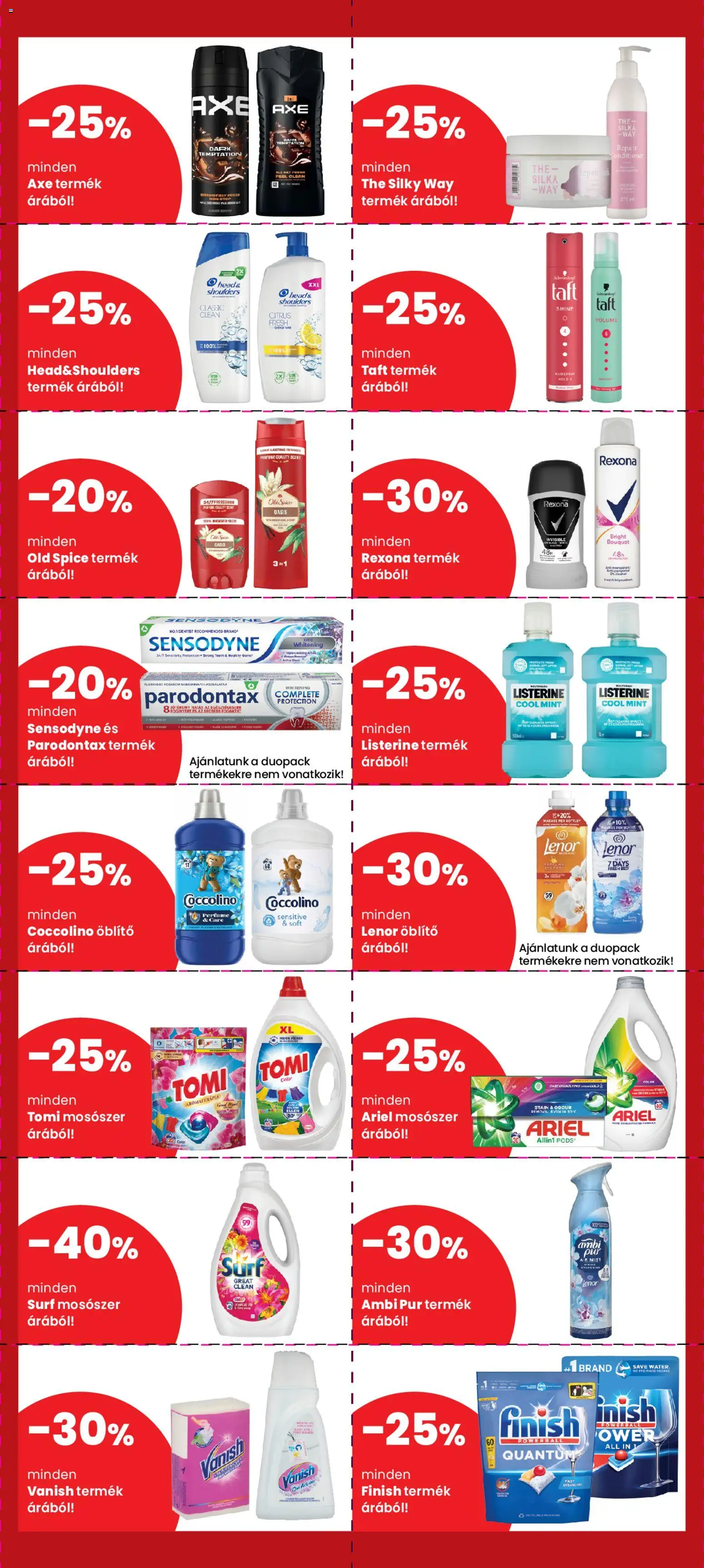 Interspar akciós ujság - amely érvényes a következő dátumtól: 12.03.2026 | Oldal: 4 | Termékek: Ariel, Coccolino, Old spice, Öblítő