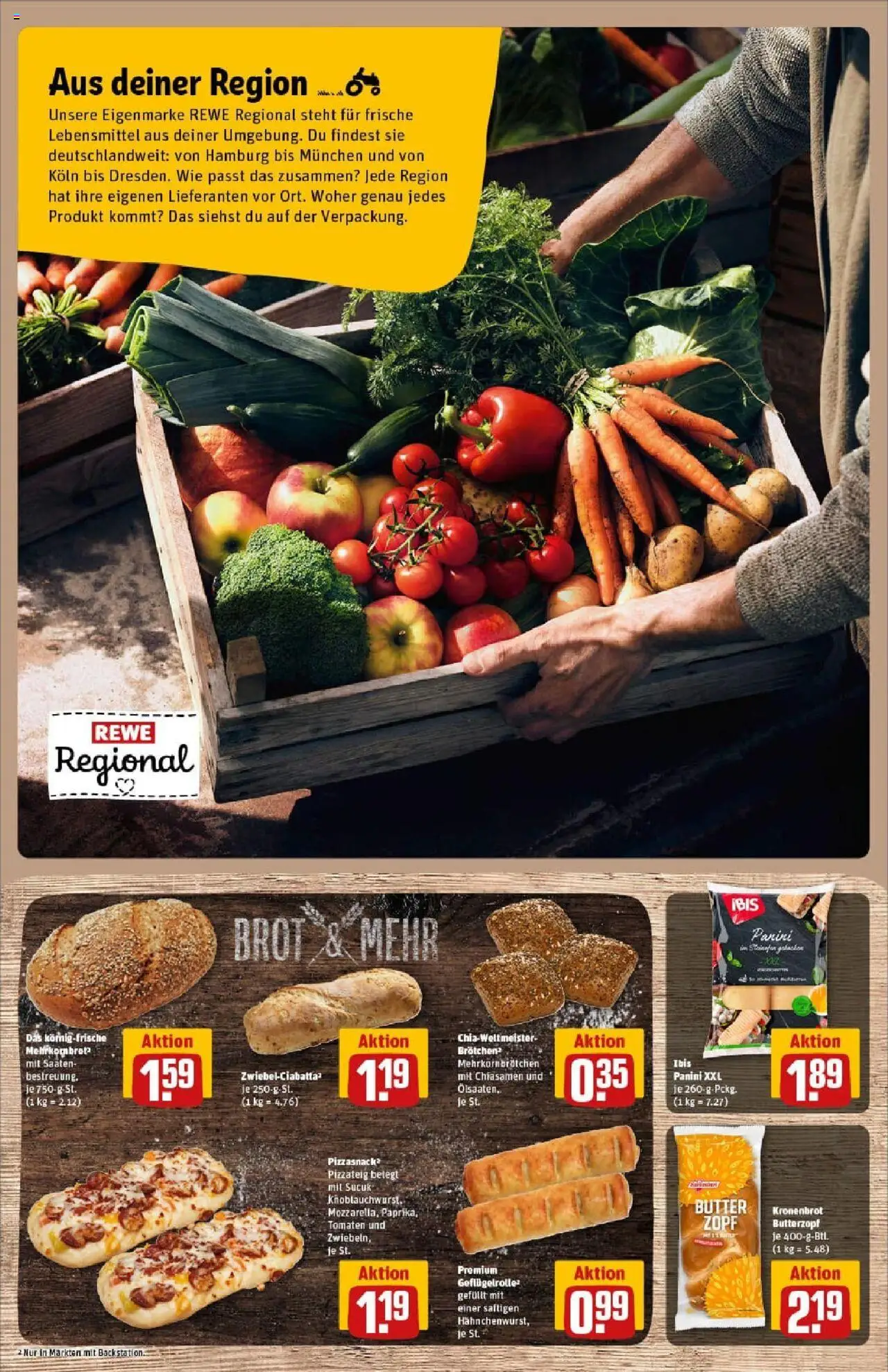Rewe prospekt Rheinbach	 - gültig ab dem 06.07.2025 | Seite: 11 | Produkte: Butter, Tomaten, Brot, Pizza