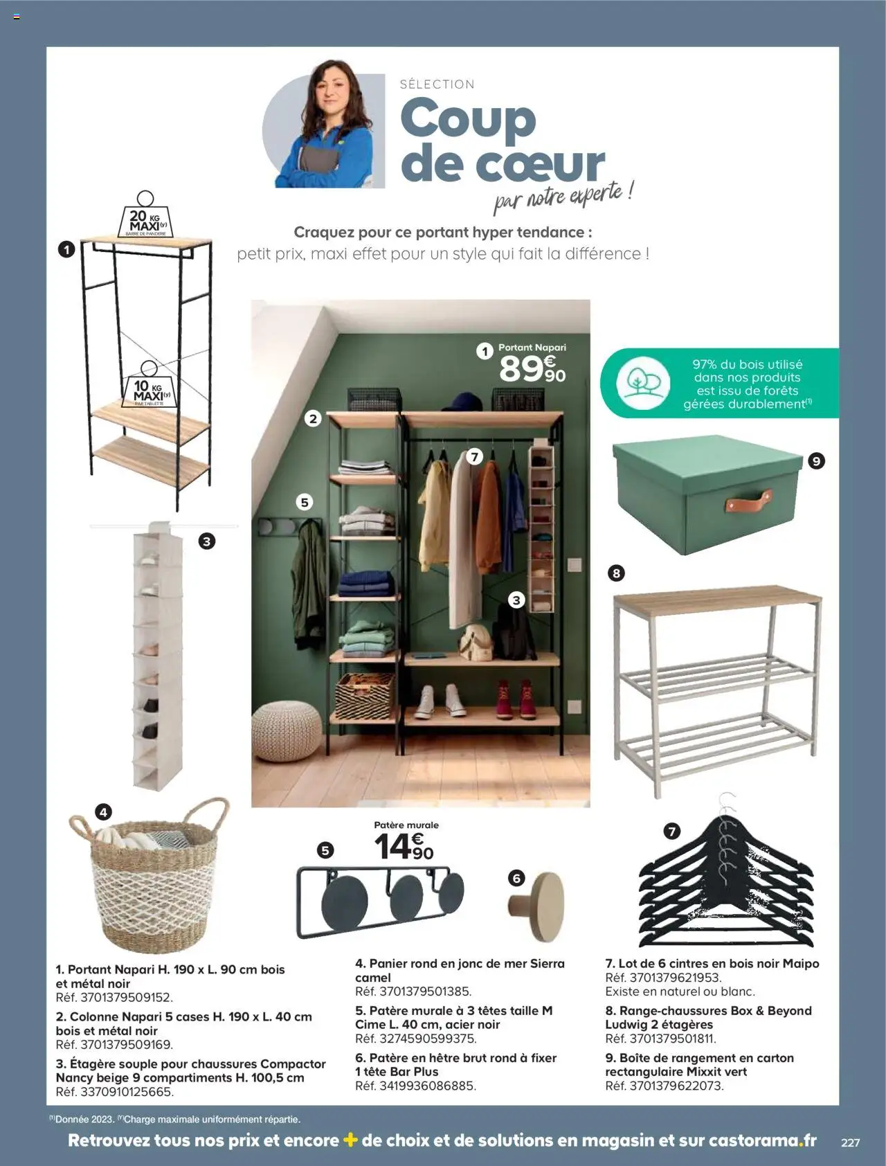  | Page: 227 | Produits: Tablette, Étagère, Panier, Boîte de rangement