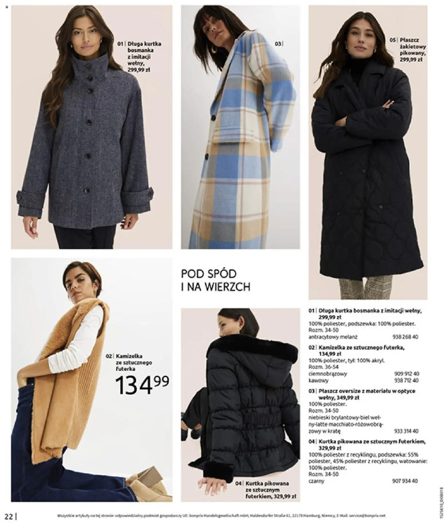 BonPrix Katalog - W Jesiennym Nastroju od 04.11.2025 | Strona: 24 | Produkty: Kamizelka, Kurtka, Płaszcz