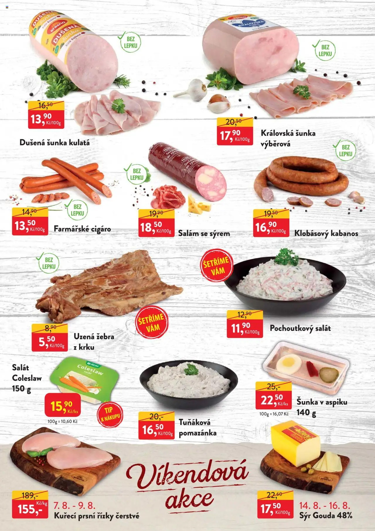 MP Krásno leták od 04.08.2025 | Strana: 2 | Produkty: Kuřecí čtvrtky, Gyros, Kabanos, Pomazánka