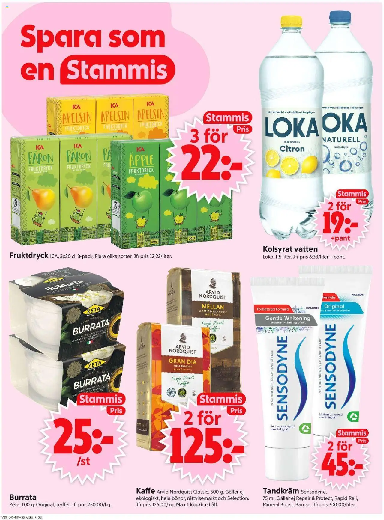 ICA Supermarket reklamblad aktuell från 22.09.2025 | Sida: 10 | Produkter: Loka, Tandkräm, Galler, Citron
