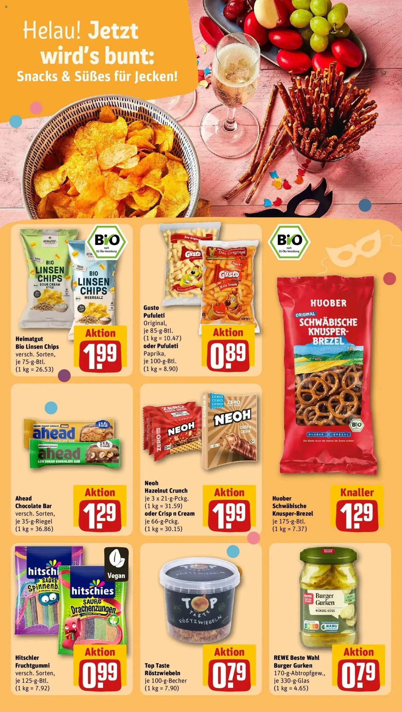 Rewe prospekt Nidda	 – gültig ab 09.02.2026 | Seite: 12 | Produkte: Top, Burger, Paprika, Chips