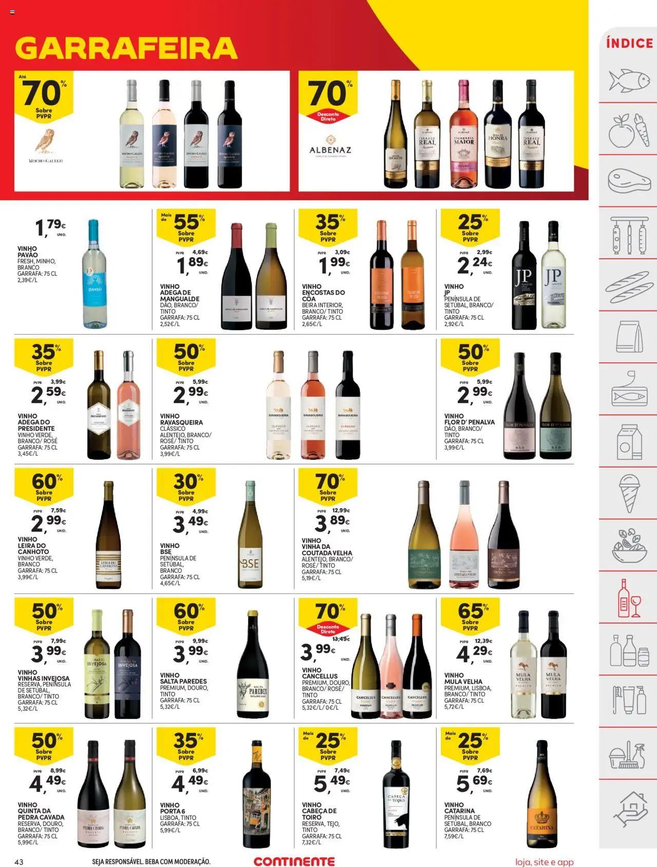 Continente folheto │ válido de 16.09.2025 | Página: 43 | Produtos: Porta, Vinho