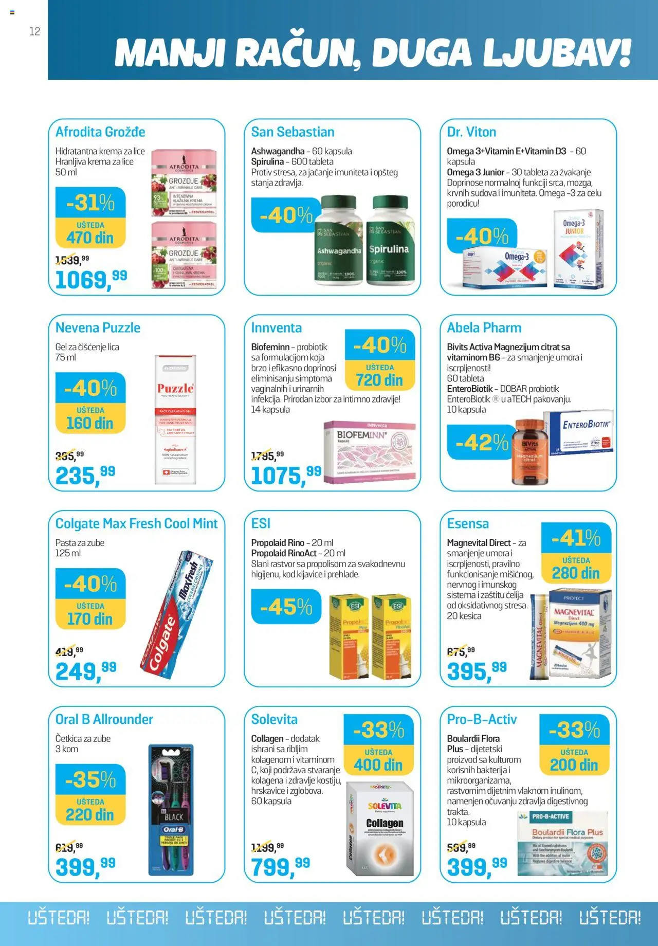 Lilly drogerie katalog - važi od 01.10.2025 | Strana: 12 | Proizvode: Colgate, Krema, Pasta za zube, Četkica za zube
