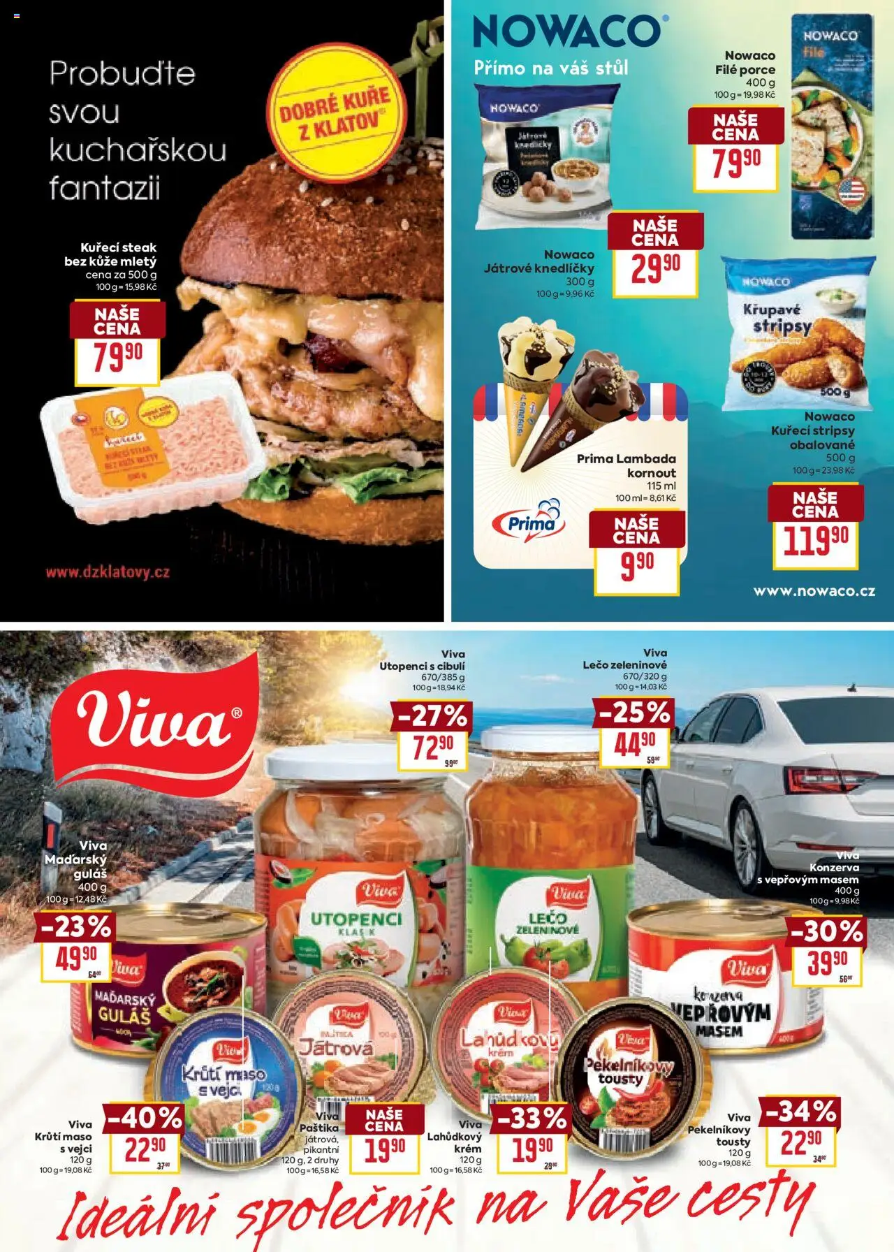 Billa leták - Partneři od 13.08.2025 | Strana: 9 | Produkty: Steak, Utopenci, Maso, Stůl