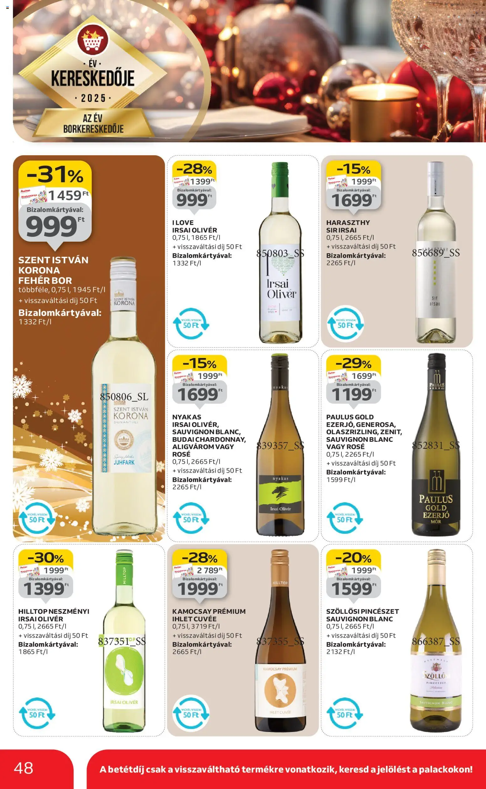 Auchan akciós ujság - amely érvényes a következő dátumtól: 04.12.2025 | Oldal: 48