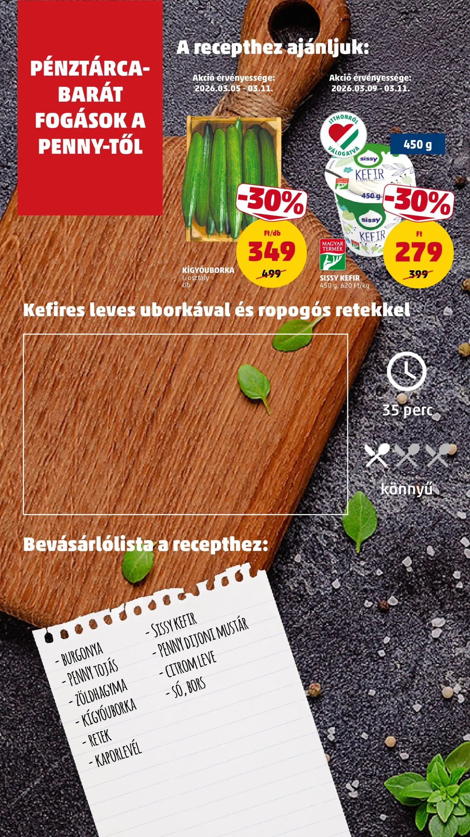 PENNY akciós ujság - amely érvényes a következő dátumtól: 05.03.2026 | Oldal: 8 | Termékek: Pénztárca, Dijoni mustár, Kefir, Tojás