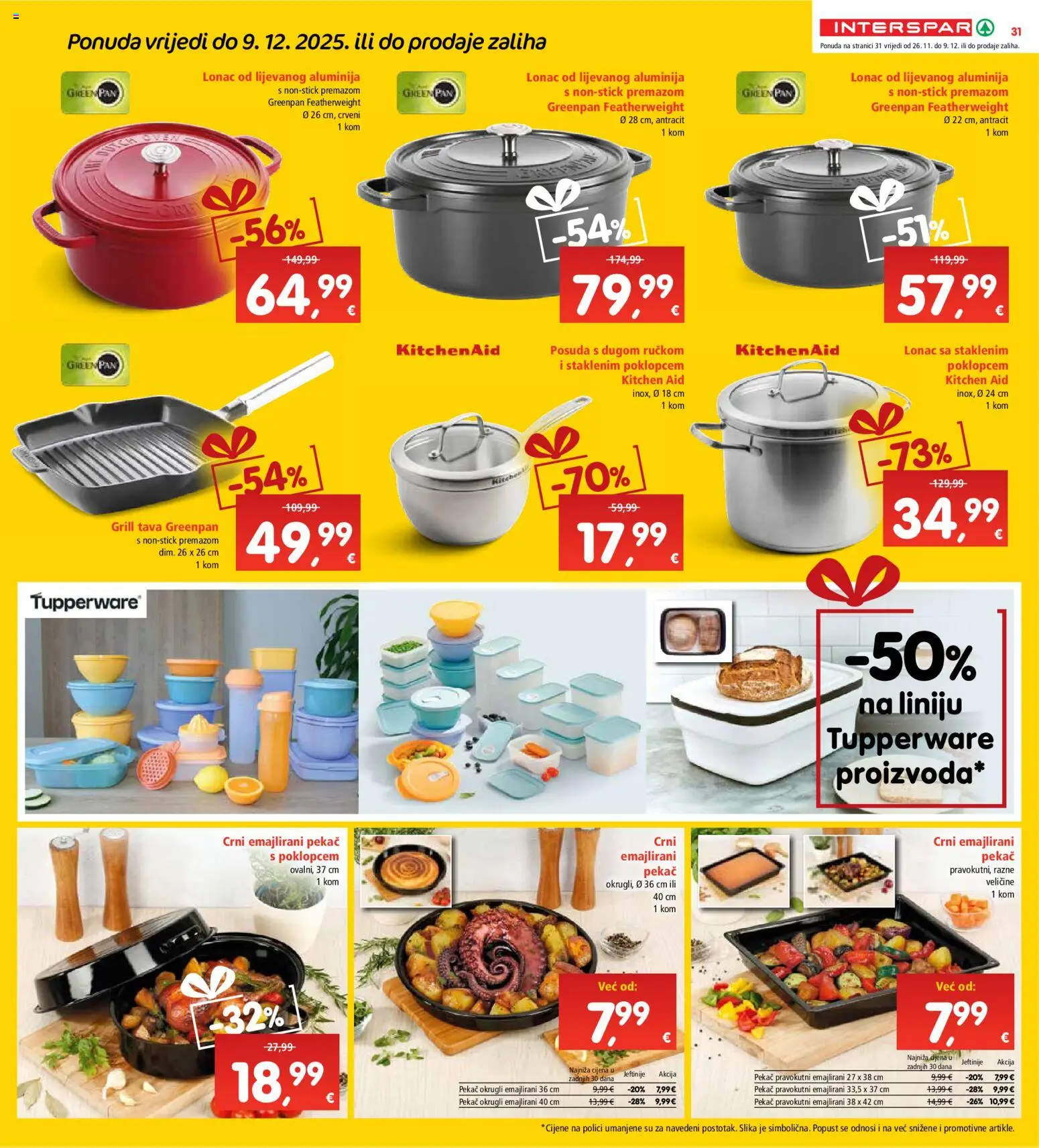 Interspar katalog | vrijedi od 26.11.2025 | Stranica: 38 | Proizvodi: Grill tava, Pan, Tava, Lonac