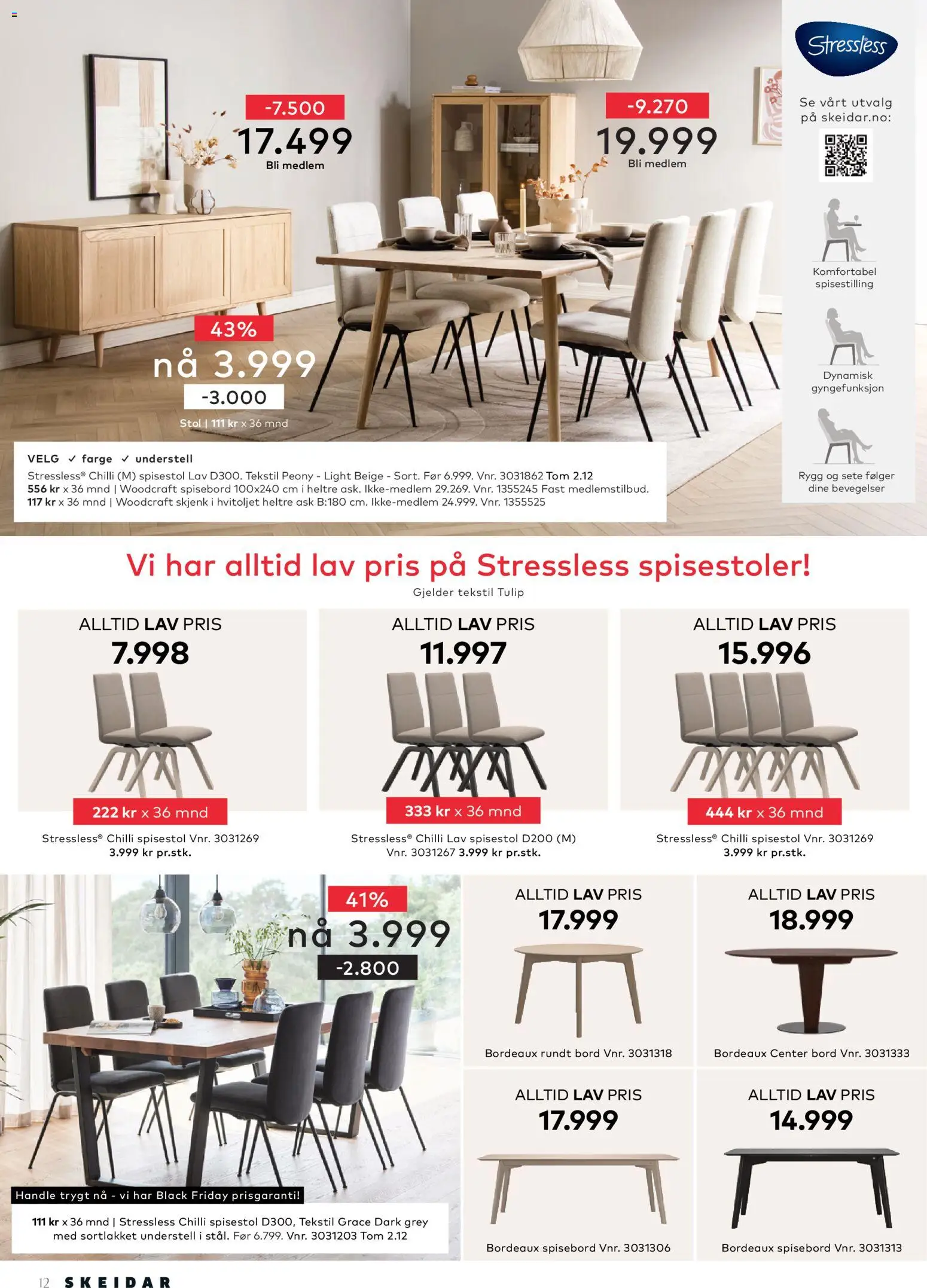 {H1} | Side: 12 | Produkter: Spisebord, Spisestol, Chilli, Bord