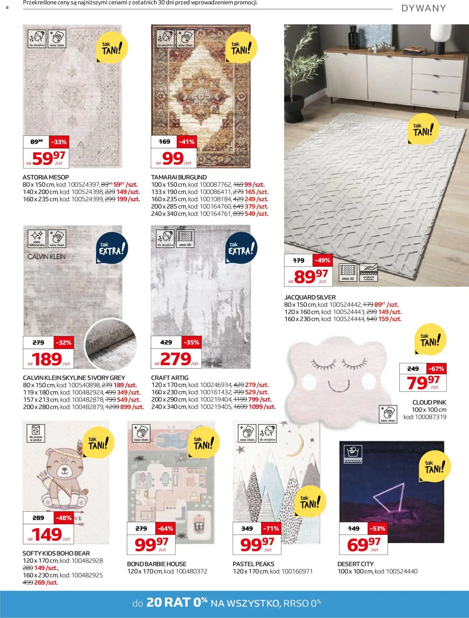 Komfort Gazetka od 07.01.2026 | Strona: 31 | Produkty: Barbie, Dywany