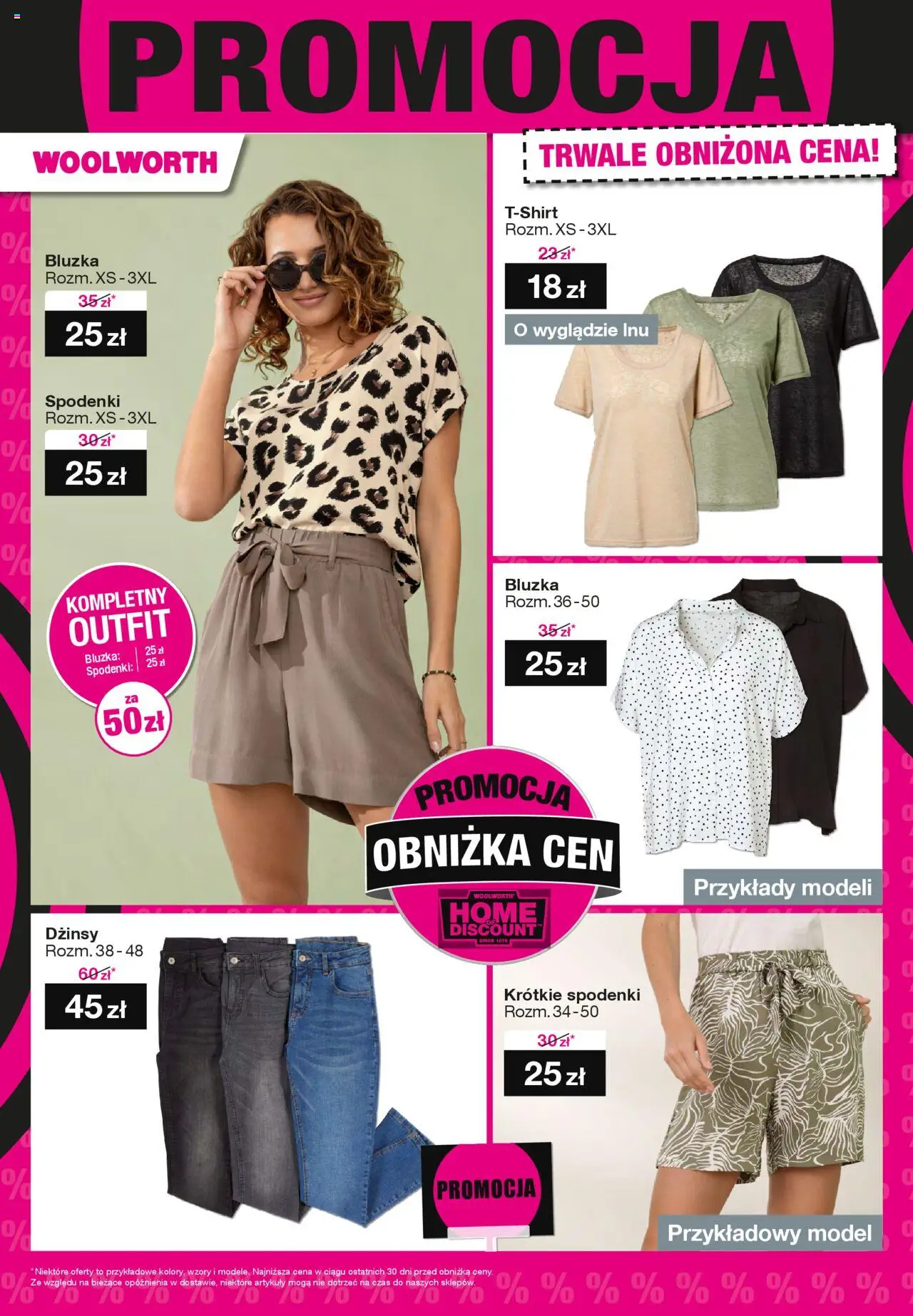 Woolworth Gazetka od 04.08.2025 | Strona: 20 | Produkty: Bluzka, Spodenki, Dżinsy