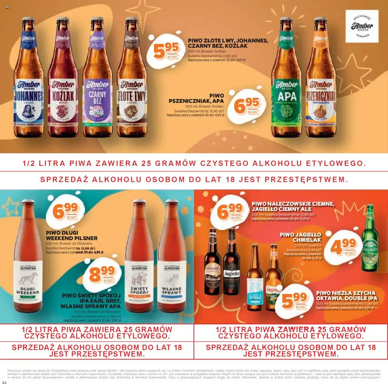 Stokrotka Gazetka - Katalog Kulinarny od 12.06.2025 | Strona: 24 | Produkty: Stokrotka, Piwo