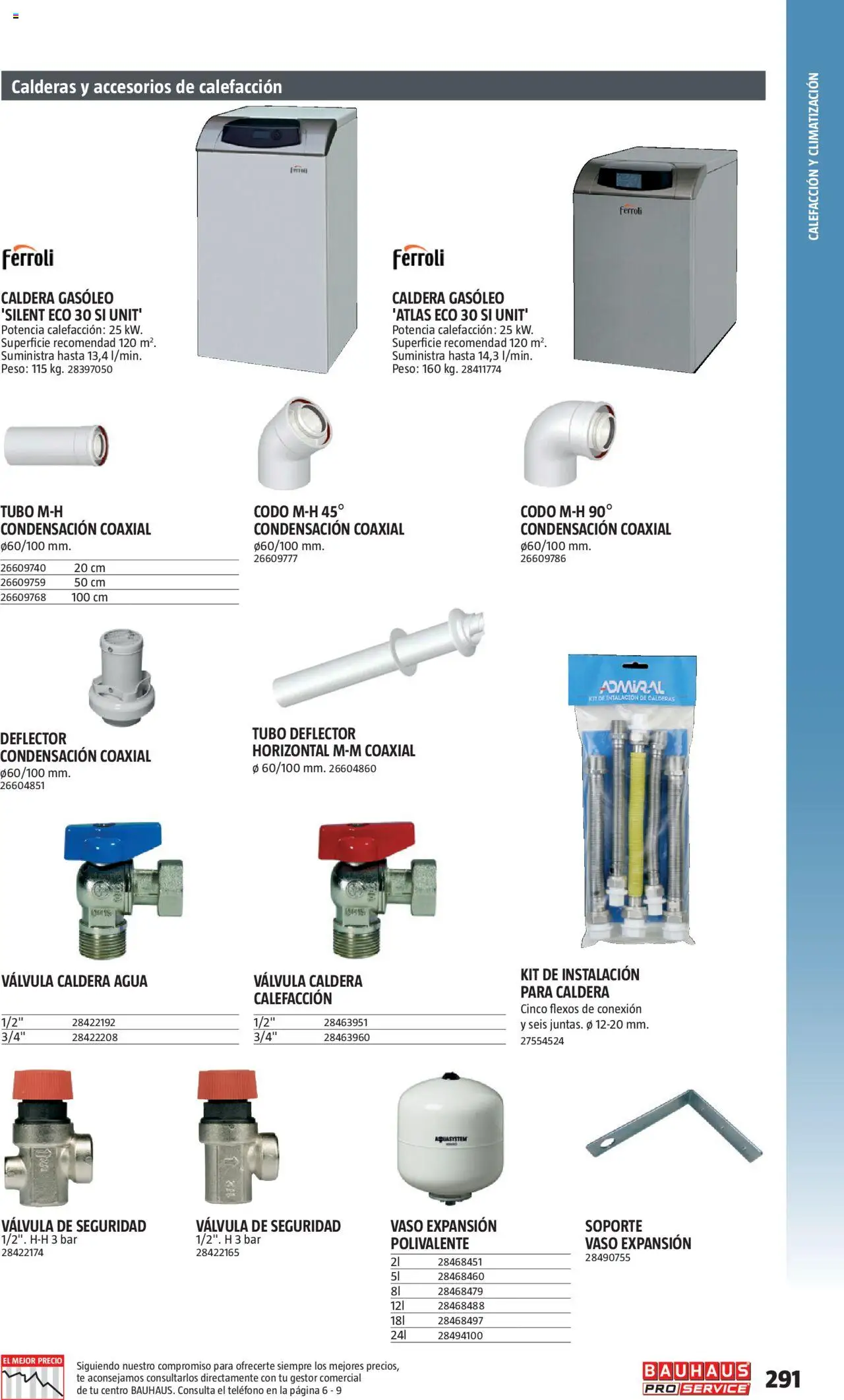 Bauhaus - ProService  │ válido desde el 24.02.2025 | Página: 291 | Productos: Té, Teléfono, Peso