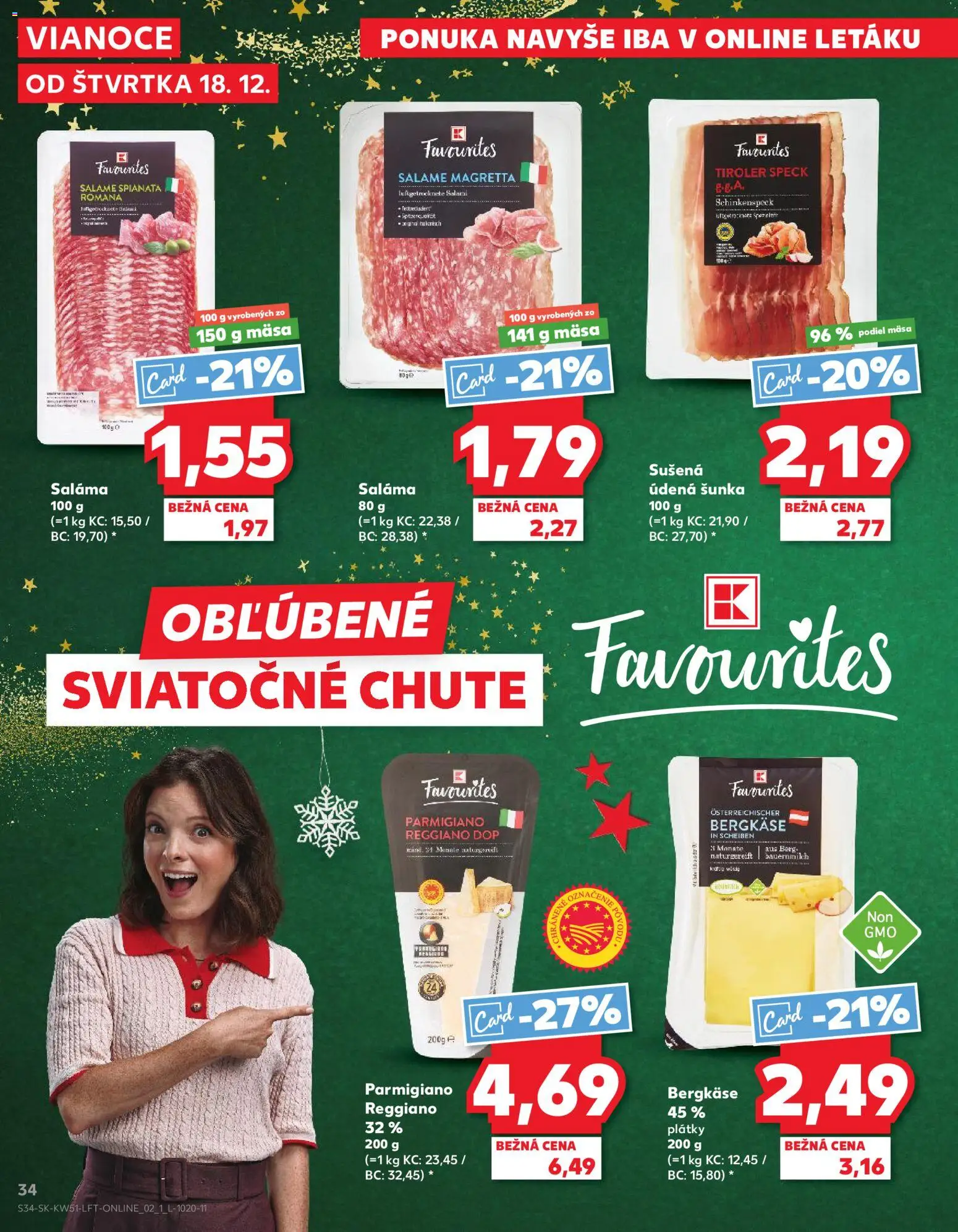 Kaufland SK akciós ujság - amely érvényes a következő dátumtól: 18.12.2025 | Oldal: 34