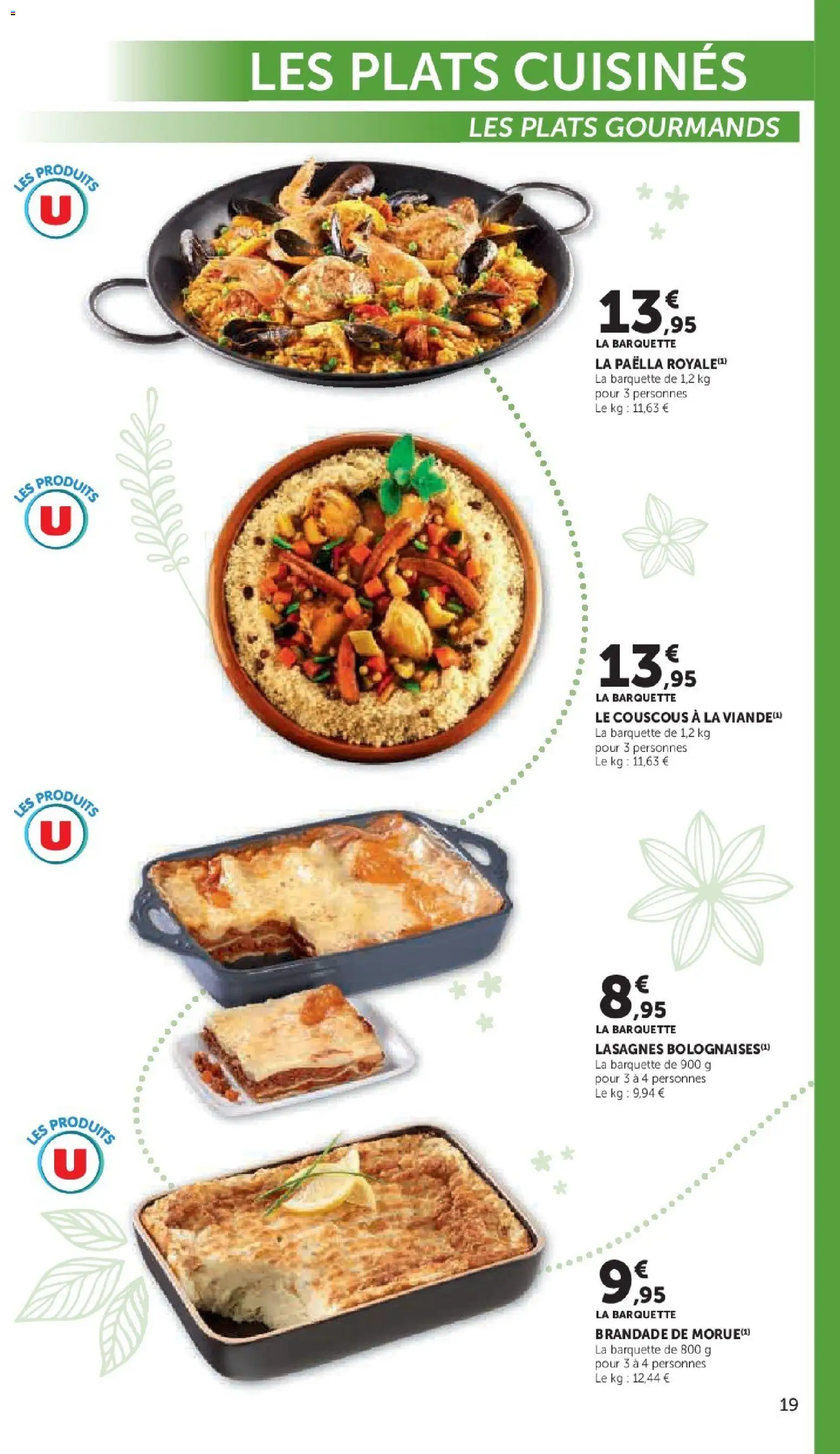 {H1} | Page: 19 | Produits: Lasagnes, Couscous