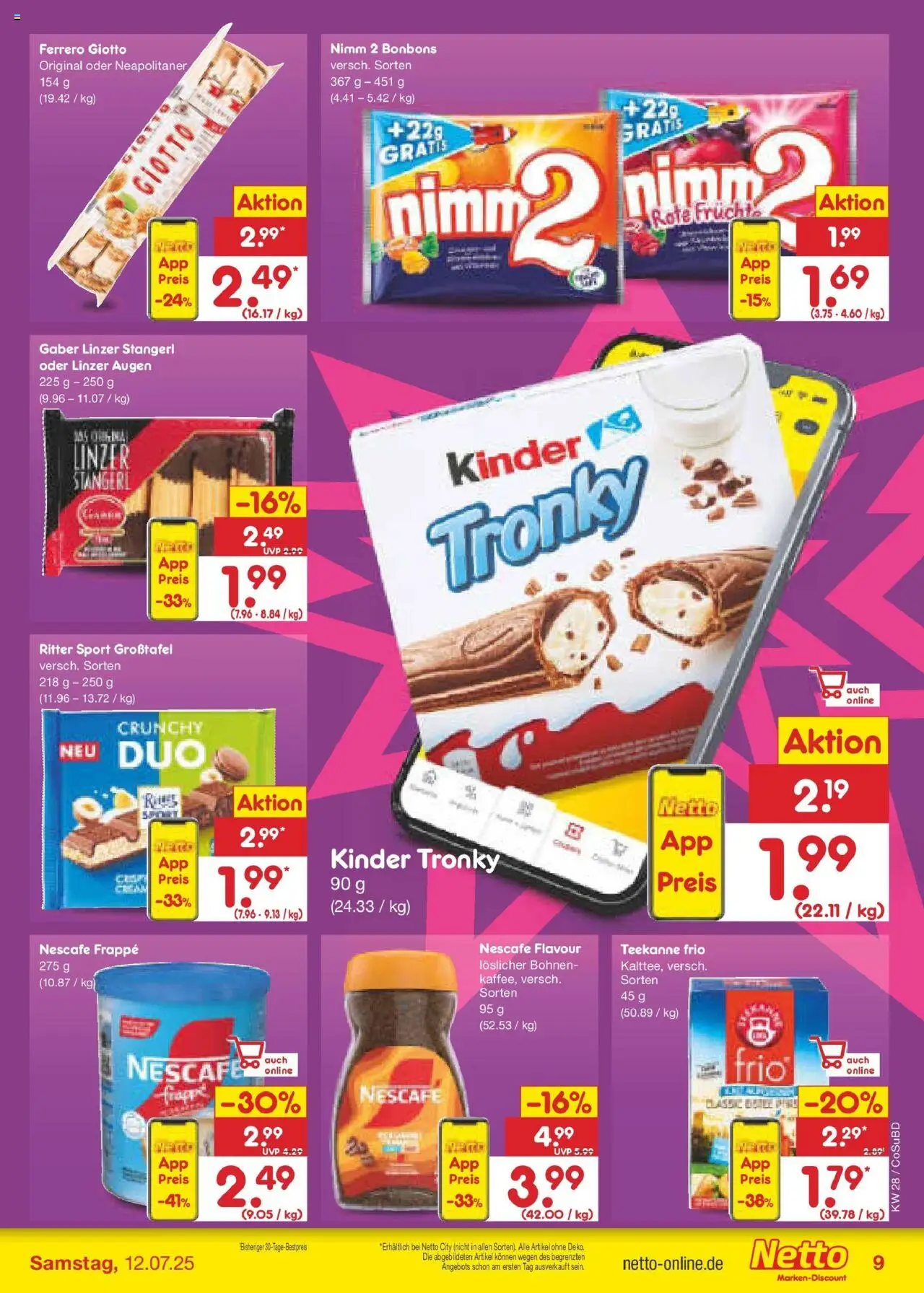 Netto Marken-Discount prospekt Delitzsch	 - gültig ab dem 07.07.2025 | Seite: 11 | Produkte: Nescafe, Ritter sport, Teekanne