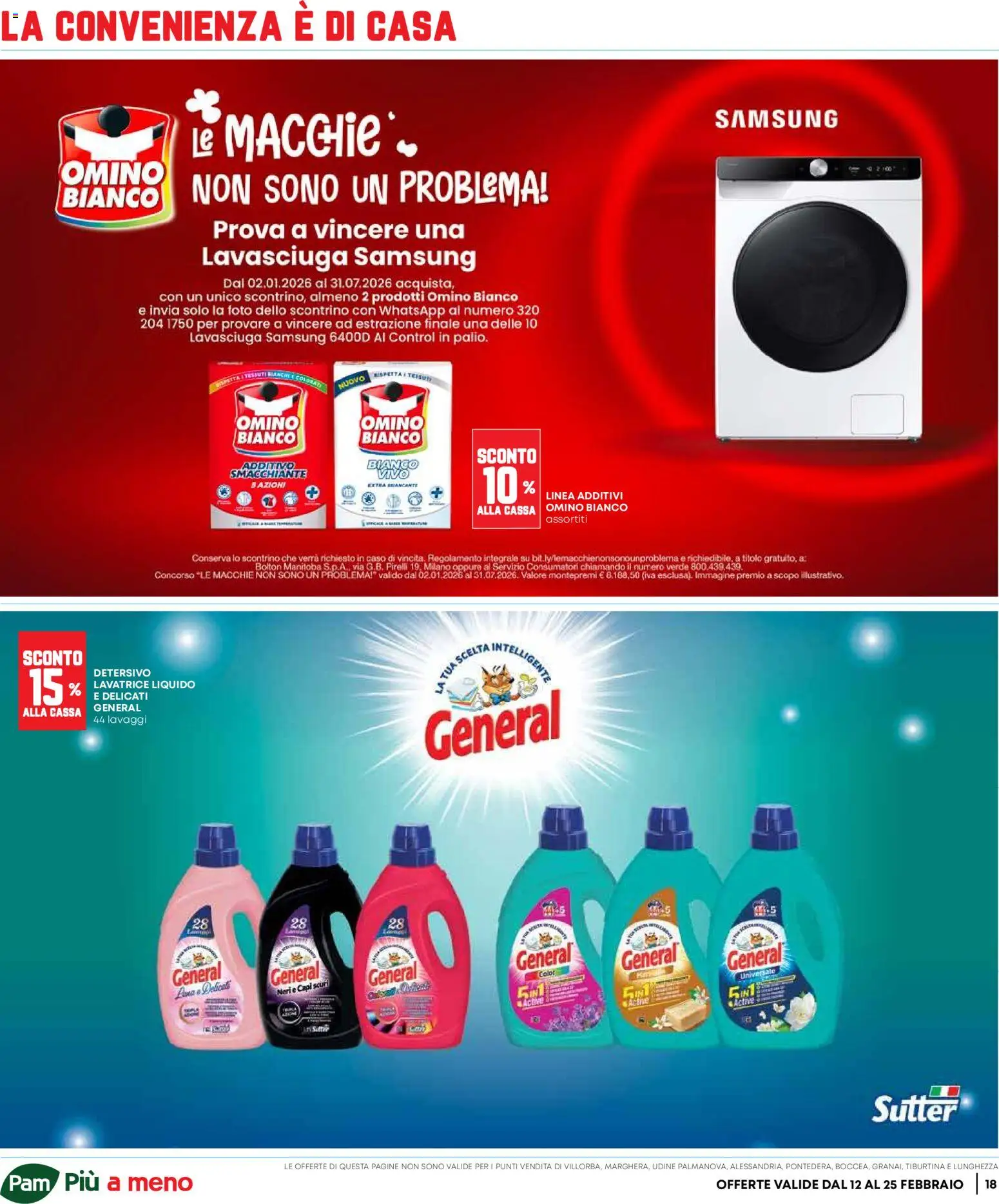 Volantino Panorama del 12.02.2026 | Pagina: 18 | Prodotti: Lavasciuga, Lavatrice, Samsung