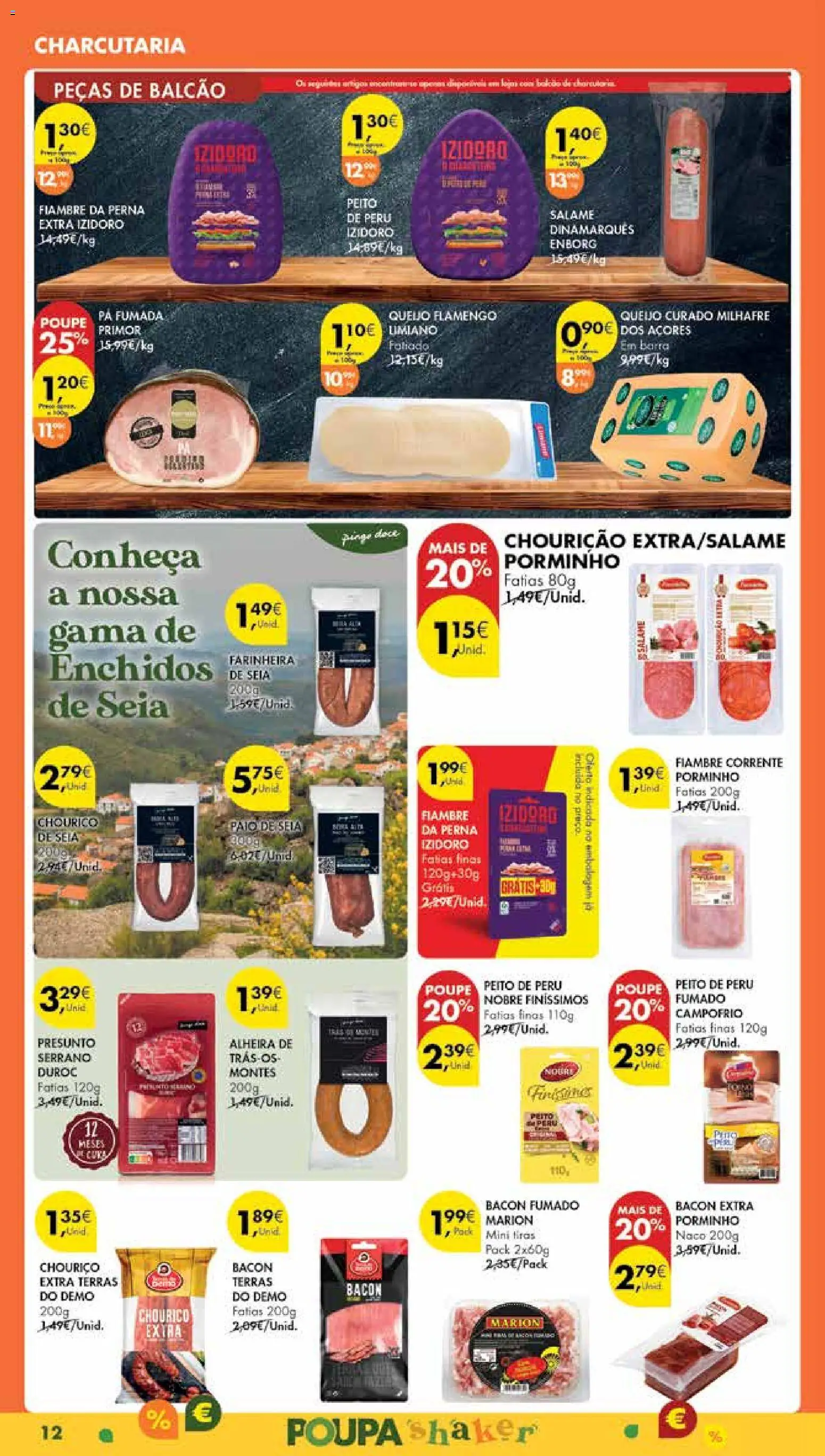 Pingo Doce Poupe Esta Semana Madeira │ válido de 04.11.2025 | Página: 12 | Produtos: Bacon, Peito de peru, Chouriço, Pá