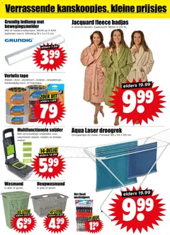 Dirk - Folder week 6 - Voorbeeld van een folder van Dirk, geldig van 04.02.2026 | Pagina: 30 | Producten: Badjas, Ledlamp, Snijder, Tape