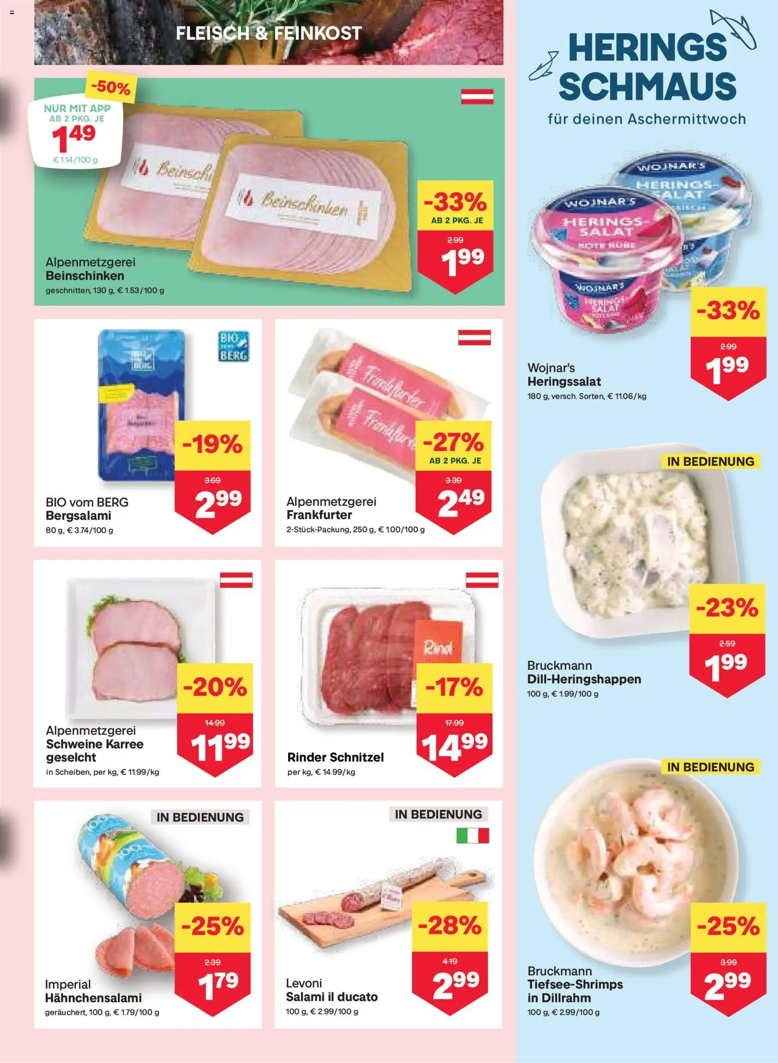 MPREIS Altenmarkt im Pongau gültig ab 27.02.2026 | Seite: 3 | Produkte: Salat, Salami